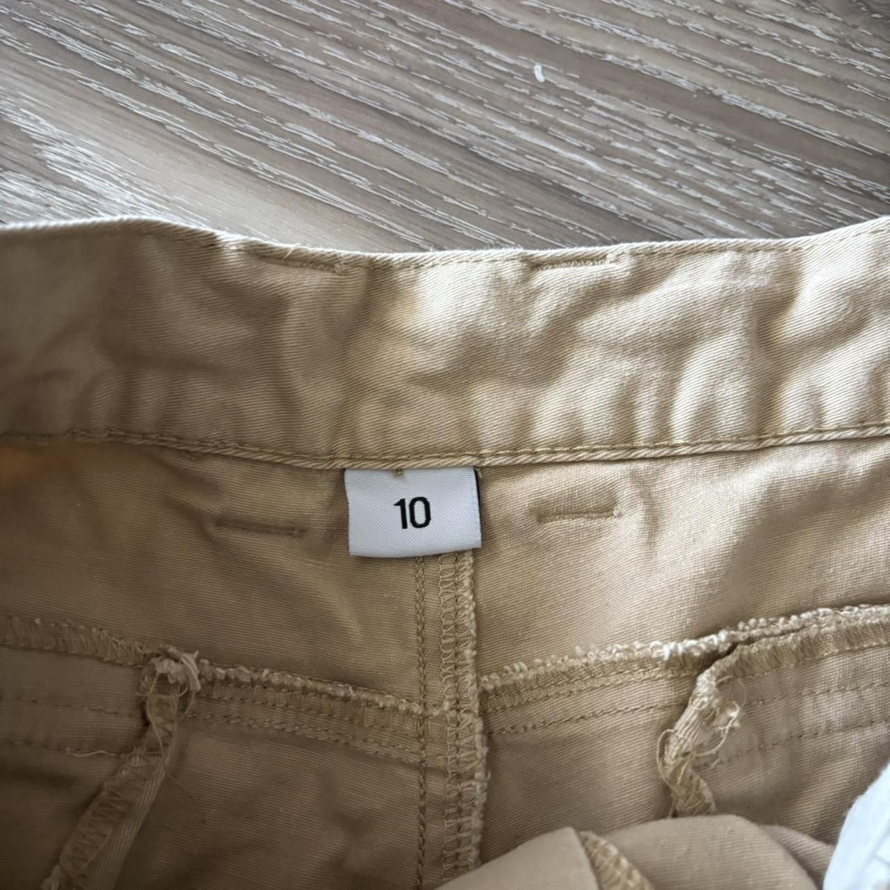 Vintage Crazy Vintage Y2K/2000s Khaki Tan Streetwear Skater Double Cargo Pants! 29x30 Size US 29 - 7 Thumbnail