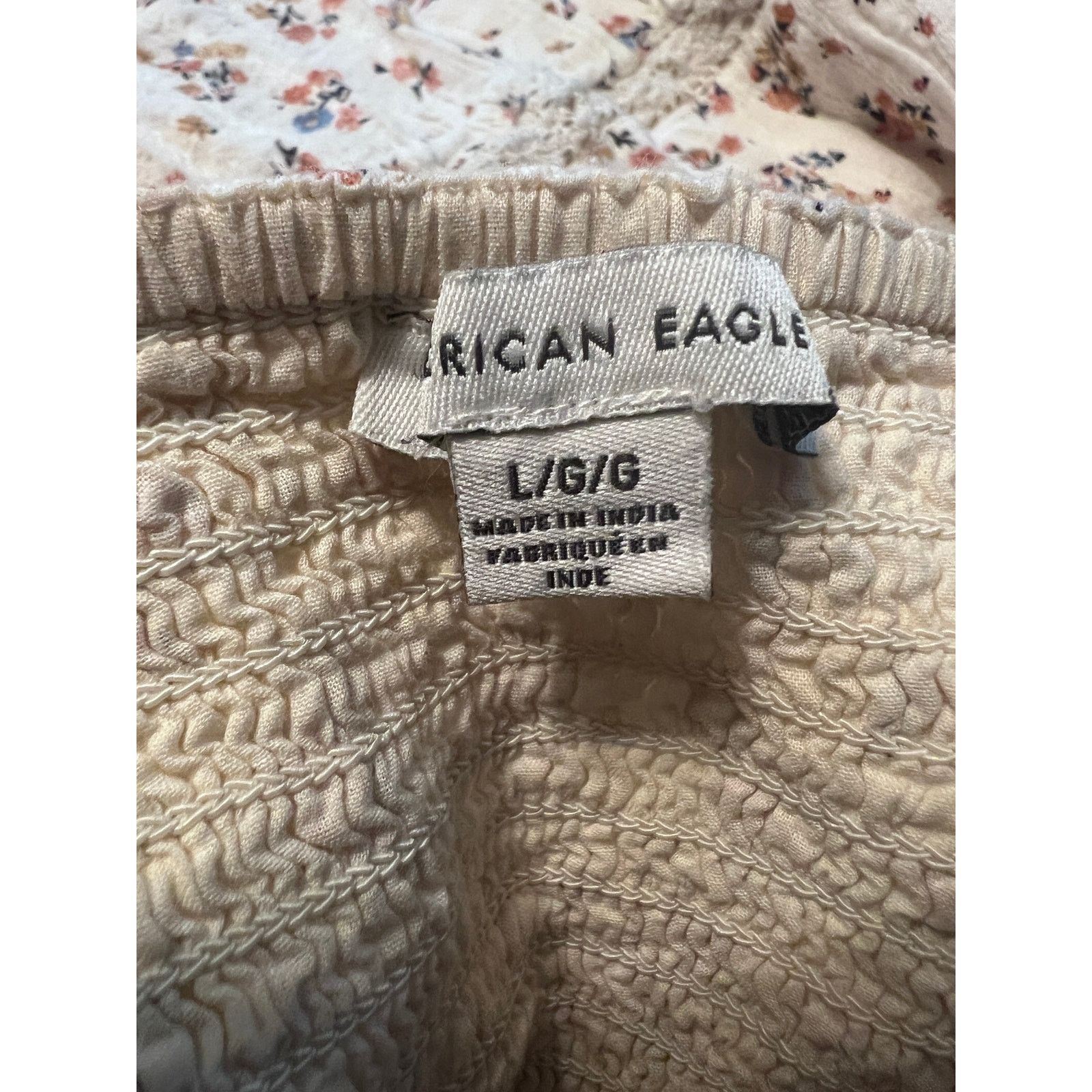 American Eagle Outfitters Milkmaid Dress L Crochet Cottagecore American Eagle Floral Size L / US 10 / IT 46 - 6 Thumbnail