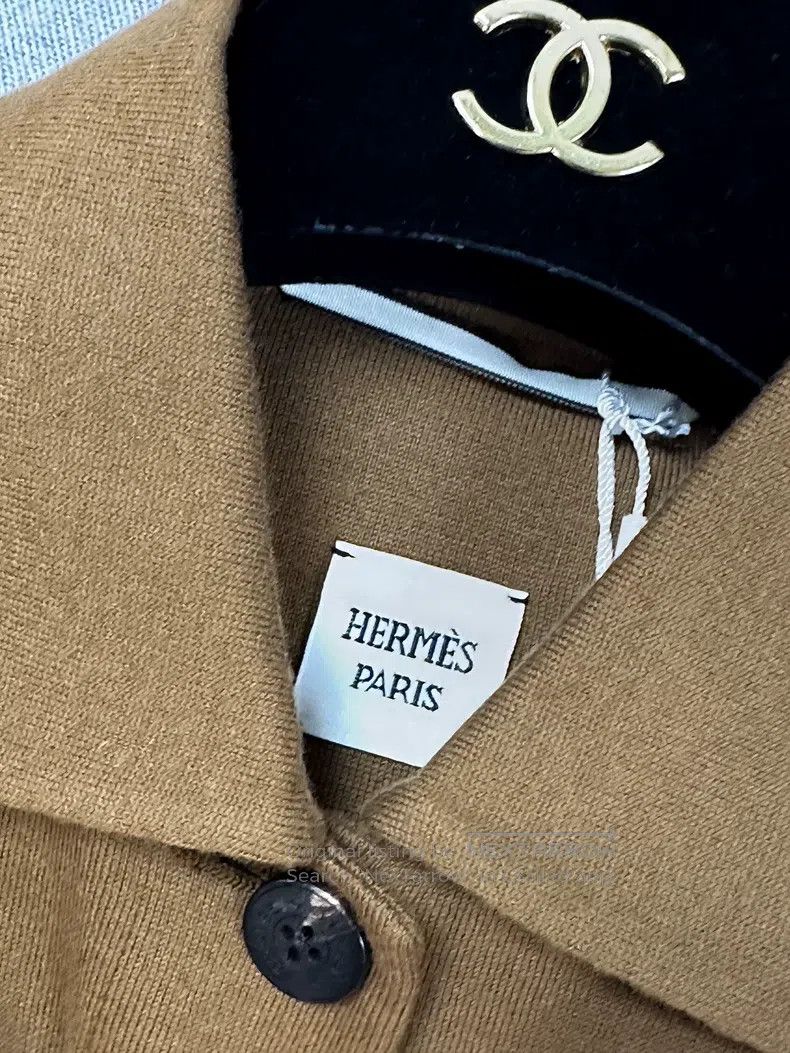 Hermes Hermes Brown Reversible Long Sleeve Jacket Size XXS / US 00 / IT 34 - 6 Thumbnail