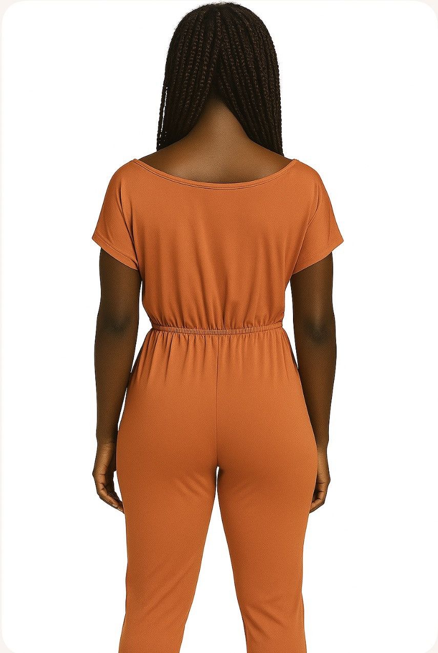 Other Orange jumpsuit by pretty garden size s Size 28" / US 6 / IT 42 - 2 Thumbnail