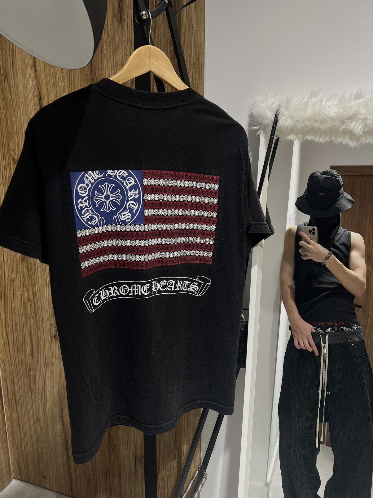 Chrome Hearts × Vintage Chrome Hearts USA American Flag Logo