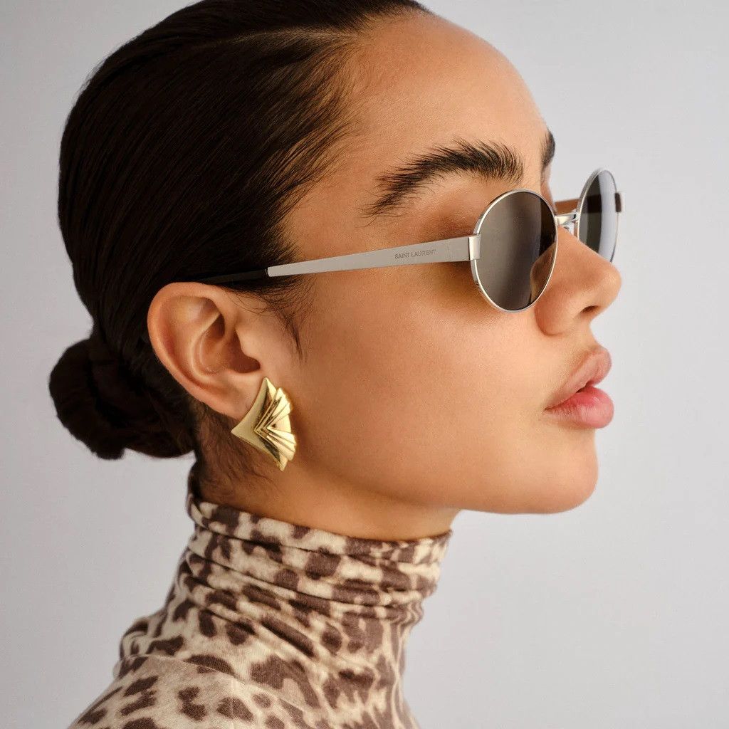 Saint Laurent Paris Saint Laurent Women Sunglasses Oval SL692 002 BRAND NEW Size ONE SIZE - 14 Thumbnail