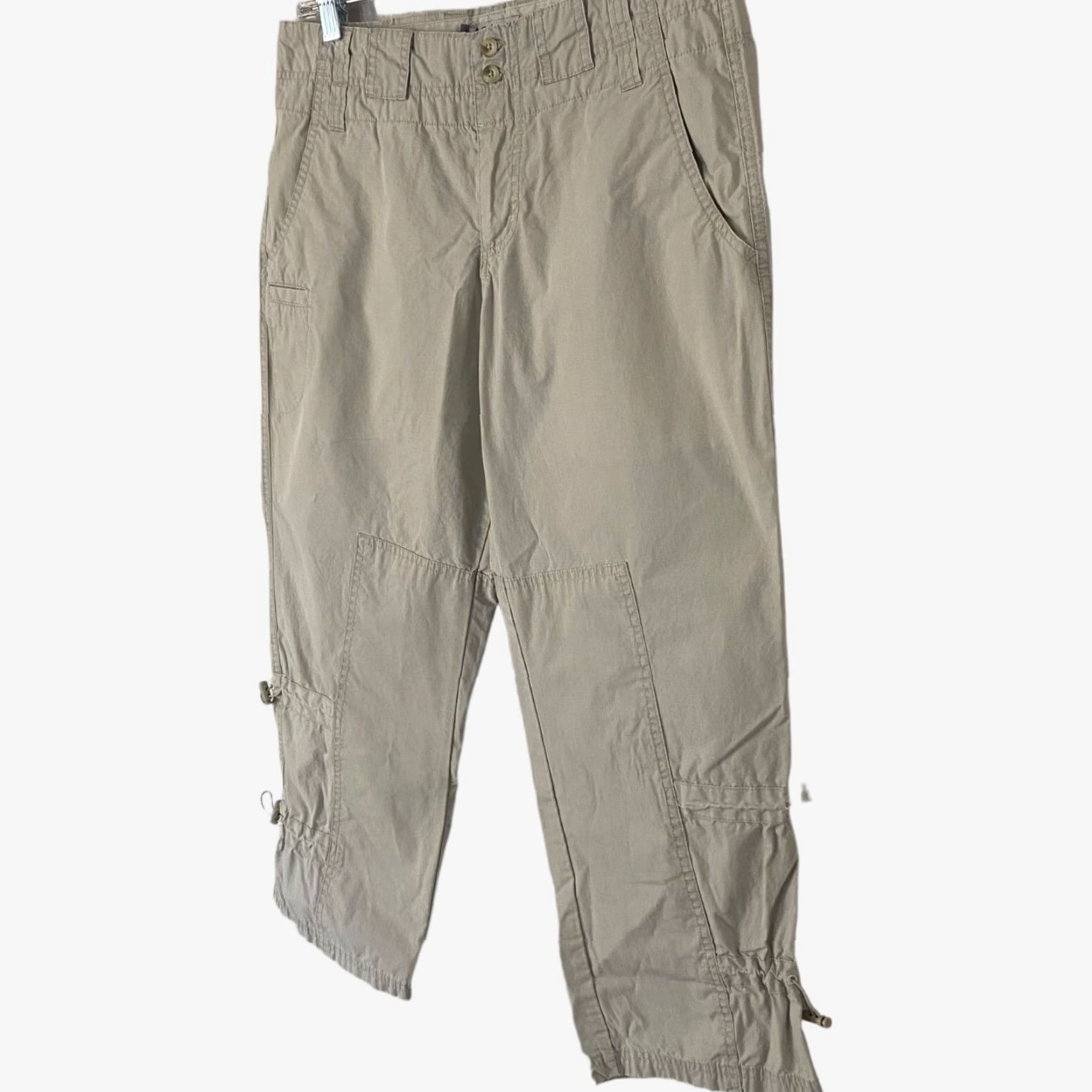 Vintage Columbia Cropped Capri Hiking Pants Women 10 Tan Pockets Outdoor Gear/Outerwear (Cropped) Size 32" / US 10 / IT 46 - 3 Thumbnail