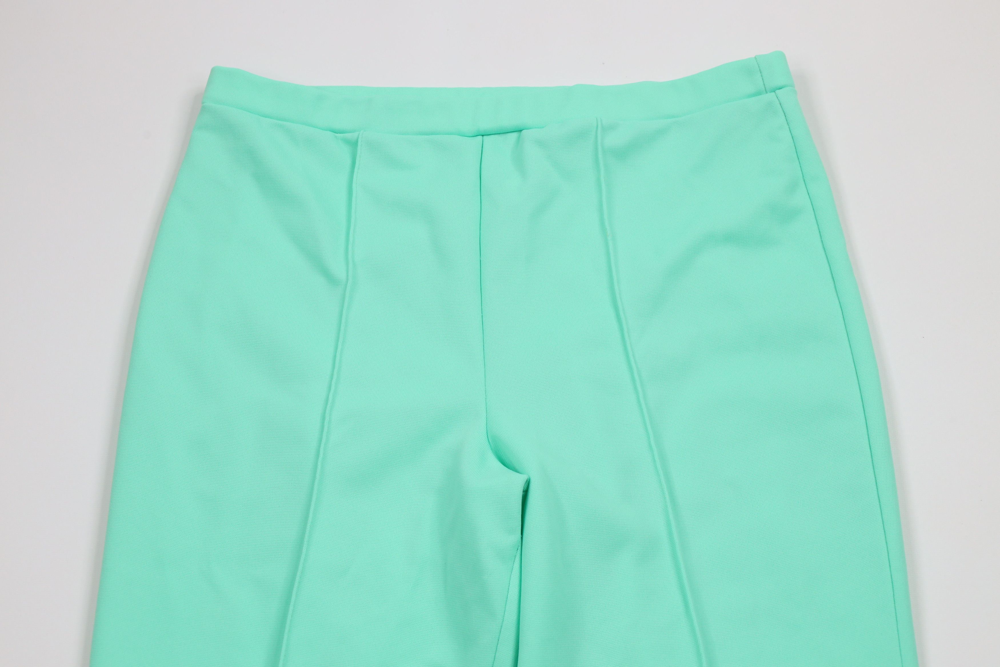 Vintage Vintage 70s Streetwear Bell Bottoms Pants Mint Green USA Size 38" / US 16 / IT 52 - 2 Thumbnail
