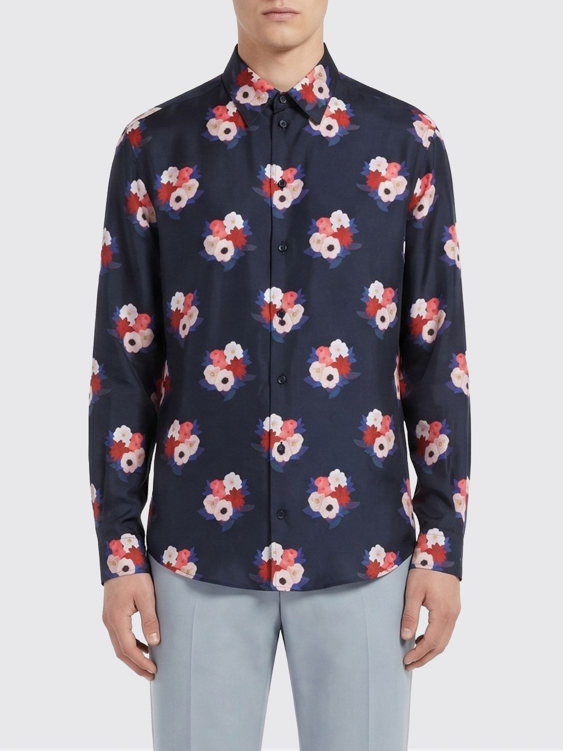 Fendi Fendi Shirt Men Navy Size US L / EU 52-54 / 3 - 1 Thumbnail