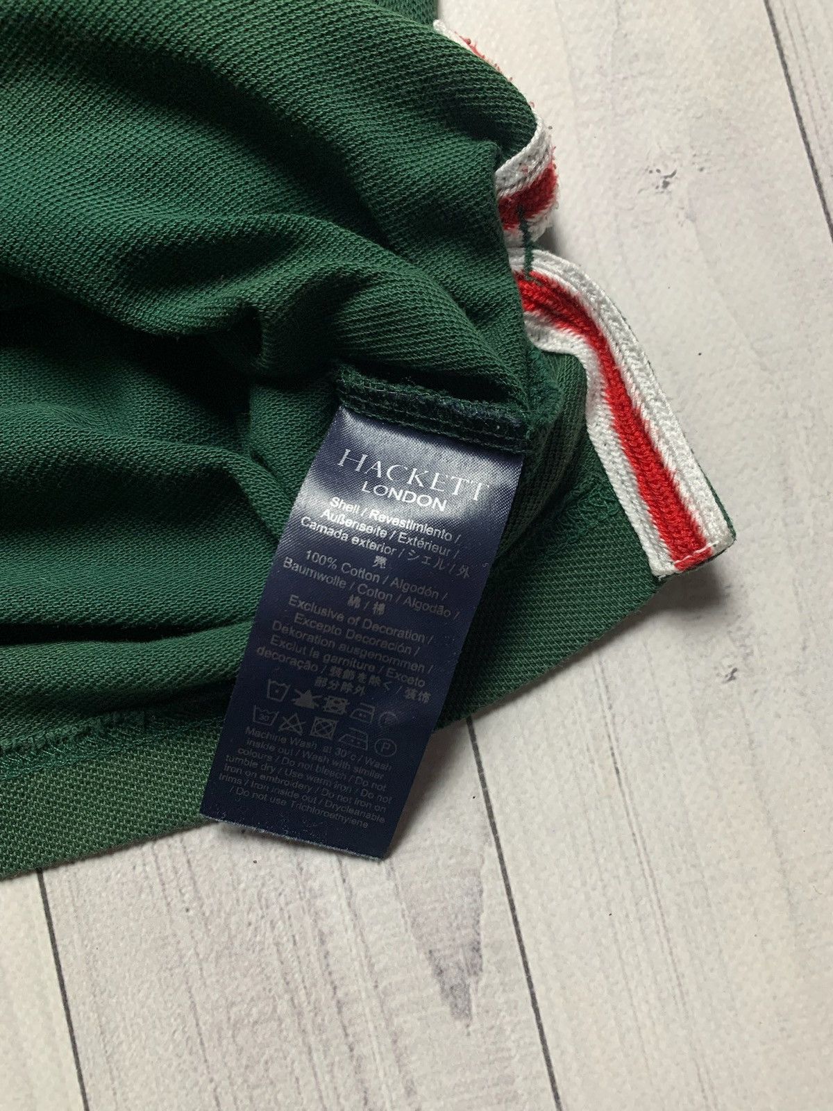Hackett × Vintage Vintage Green Hacket big logo polo size XXL rare green Size US XXL / EU 58 / 5 - 4 Thumbnail