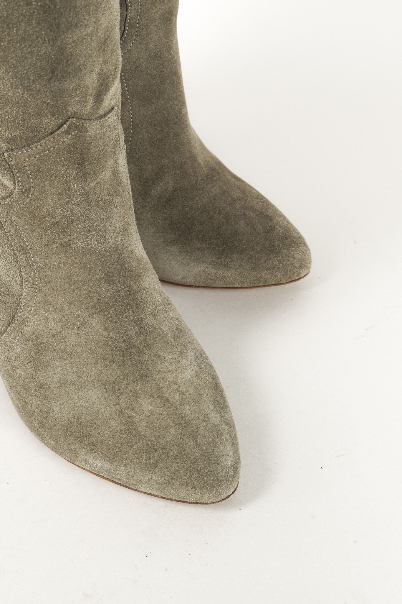 Isabel Marant Etoile Isabel Marant Etoile Ruth Western High Khaki Calf Boots Size US 6 / IT 36 - 6 Thumbnail
