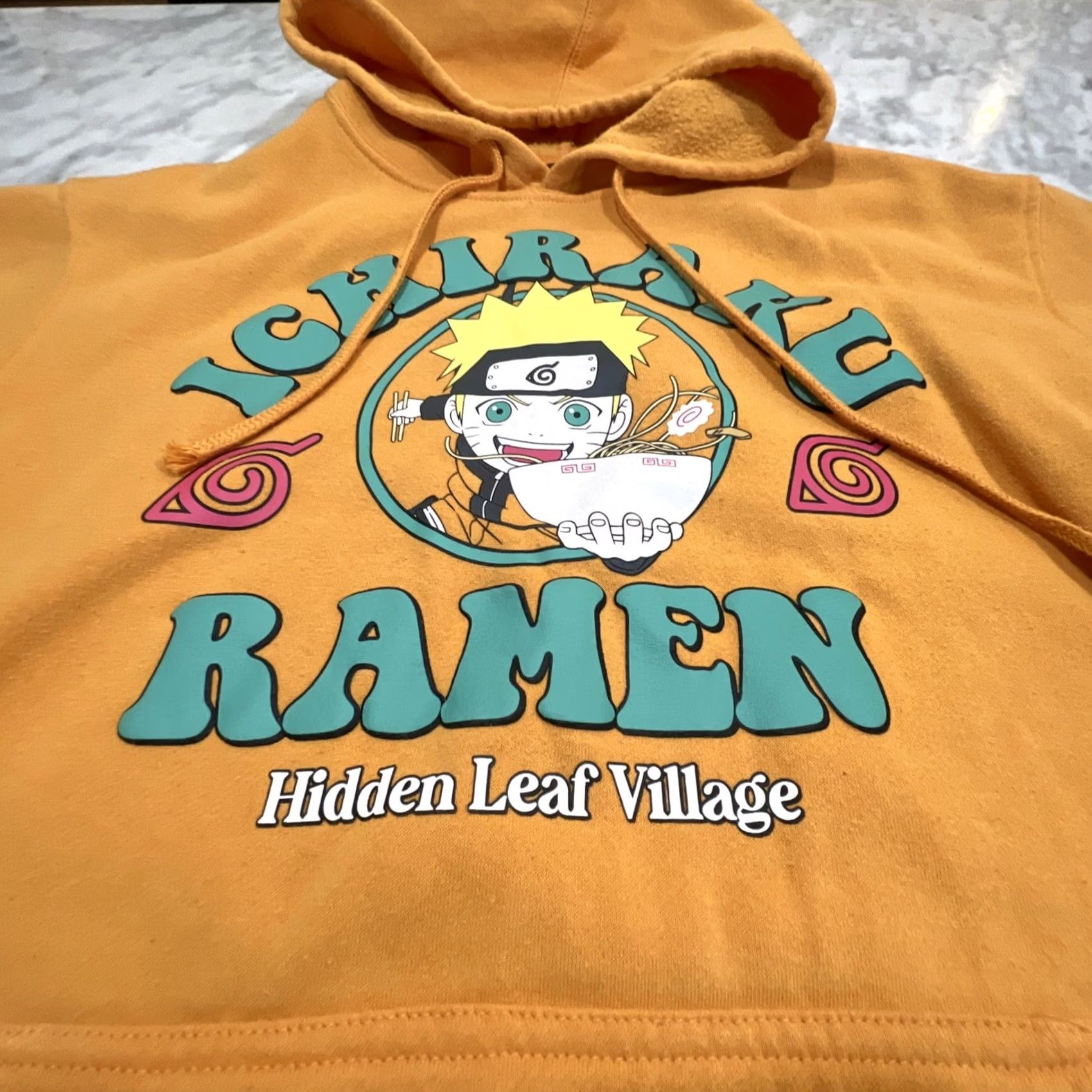 Vintage NARUTO ICHIRAKU RAMEN Hooded Pullover Orange Long Sleeve Graphics Mens Small Size US S / EU 44-46 / 1 - 5 Thumbnail