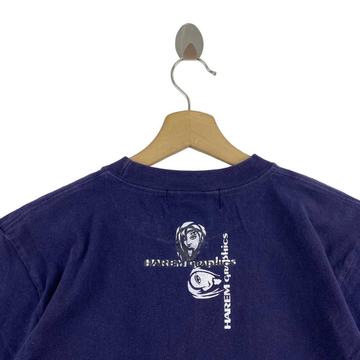 Japanese Brand HAREM GRAPHICS Print By Takashiyama Japanese Designer Navy Size US M / EU 48-50 / 2 - 4 Thumbnail