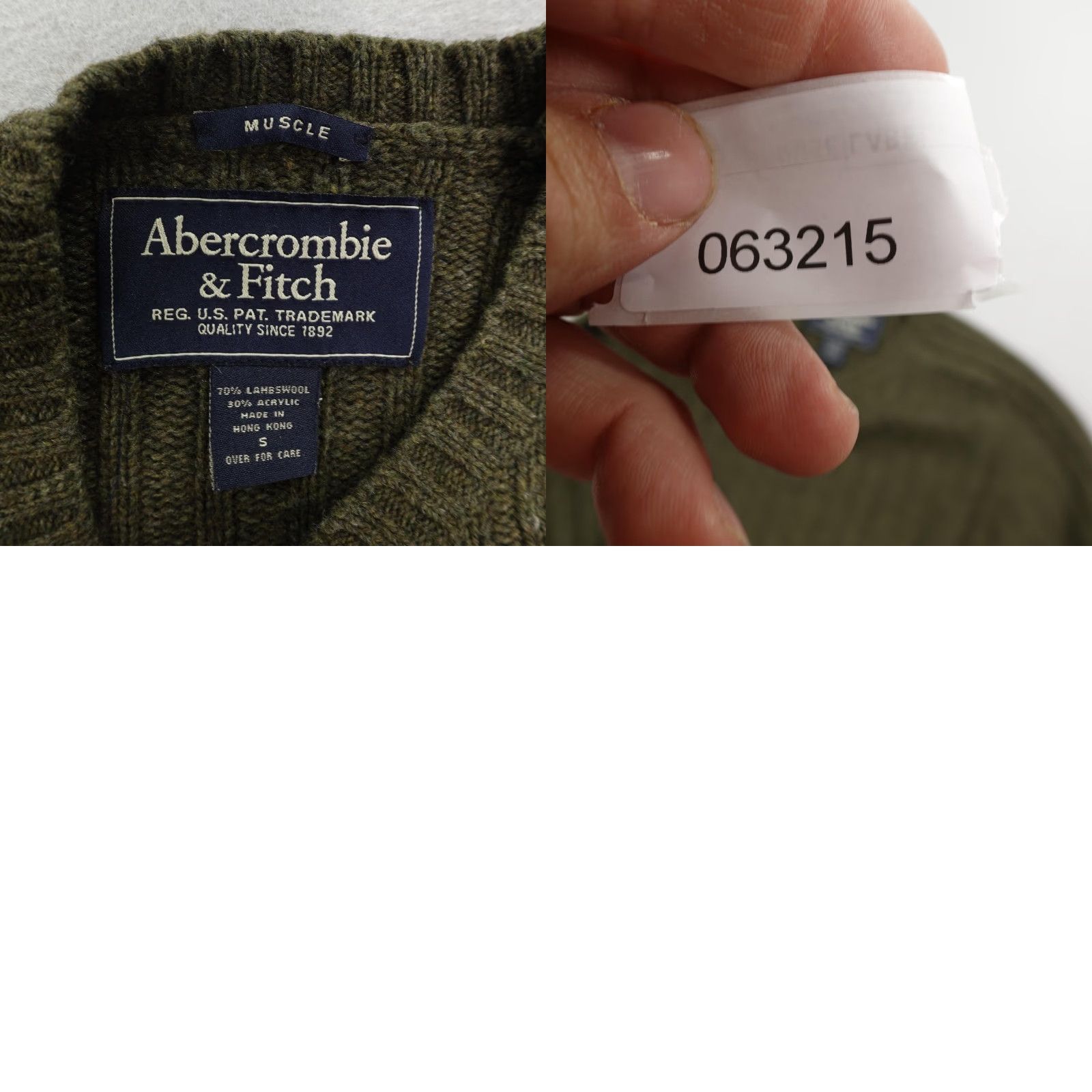 Abercrombie & Fitch VINTAGE Abercrombie & Fitch Sweater Women S Green Wool Knit Pullover Ribbed Muscle Y2K Womens Size S / US 4 / IT 40 - 8 Thumbnail