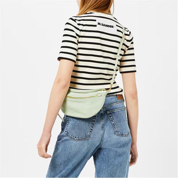 Jil Sander o1g2r1mq1024 Cotton Striped Logo T-Shirt Butter & Black Size XS / US 0-2 / IT 36-38 - 6 Thumbnail