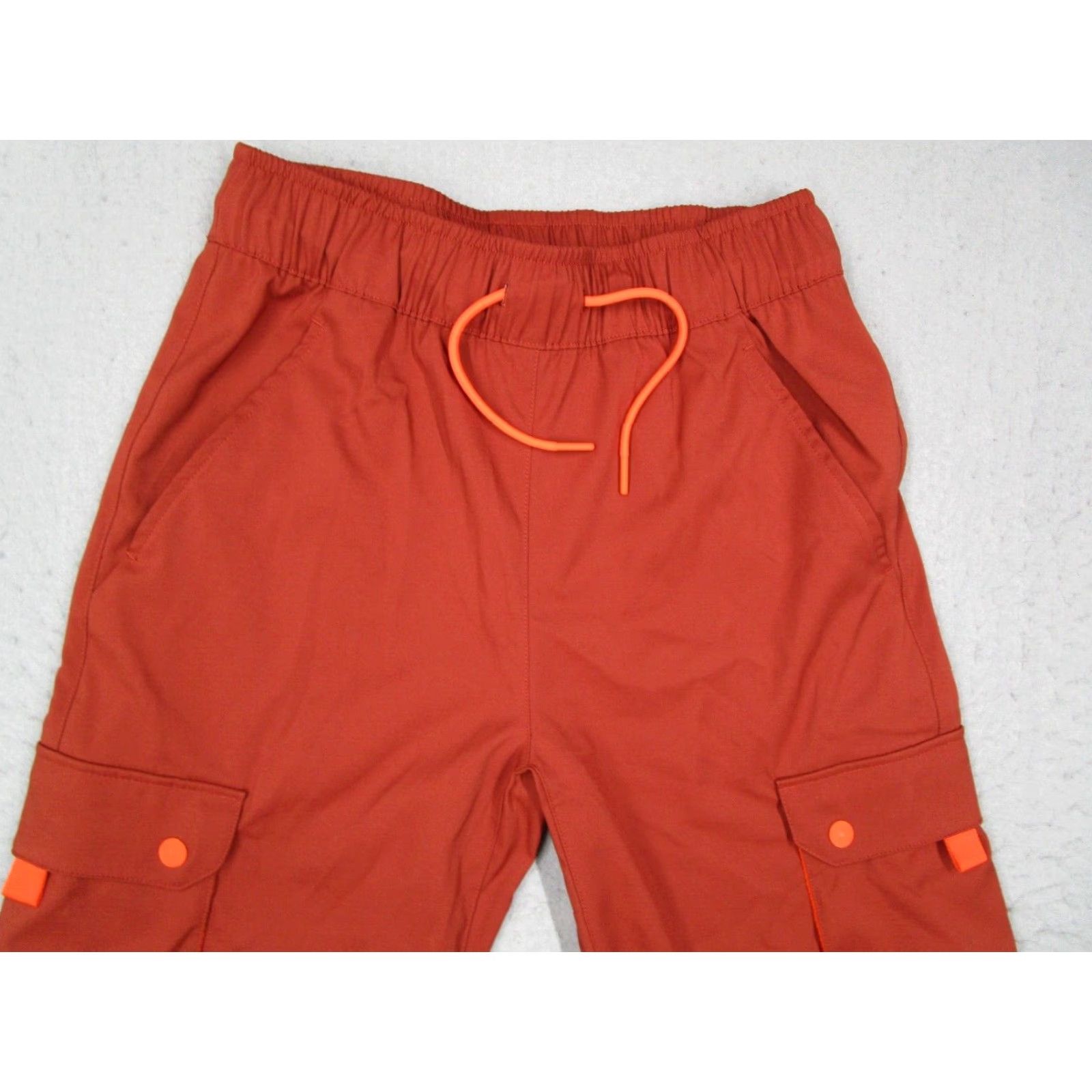 Nike Nike Air Jordan Joggers Women XS Orange Sport Tunnel Cargo 27x27 Womens Size 26" / US 2 / IT 38 - 2 Thumbnail