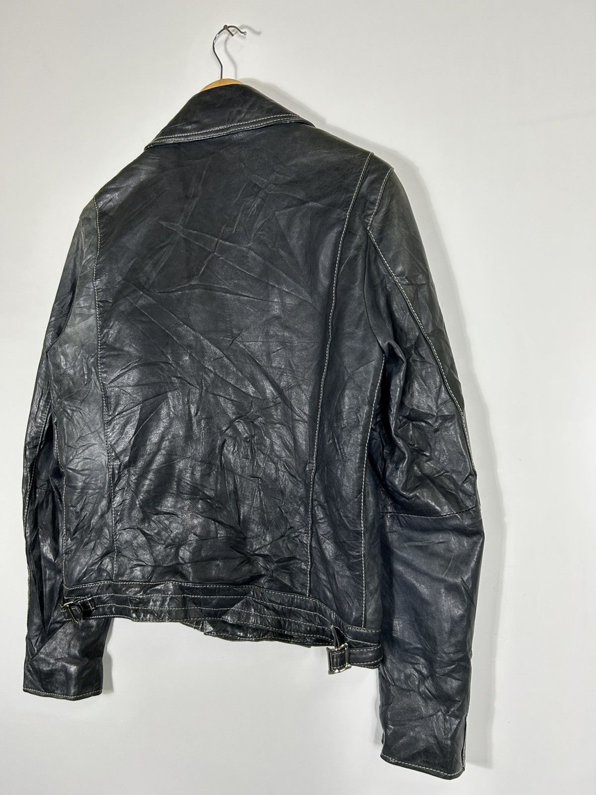 Beams Japan 🔥Beams Japan Leather Riders Double Collar Jacket Size US L / EU 52-54 / 3 - 18 Thumbnail