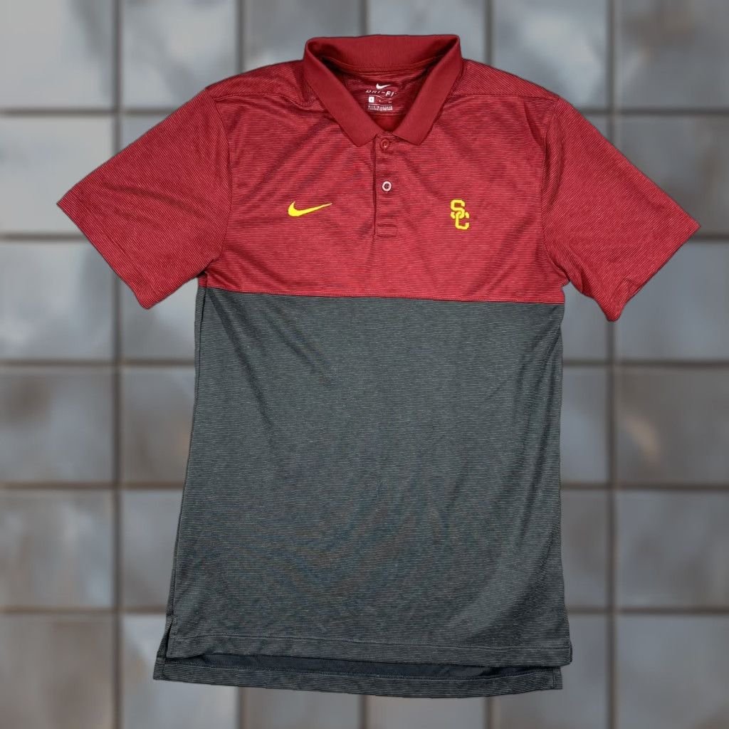 Nike Nike USC Trojans Polo Shirt Men Small Dri-Fit Embroidered Logo On-Field Shirt Size US S / EU 44-46 / 1 - 1 Thumbnail