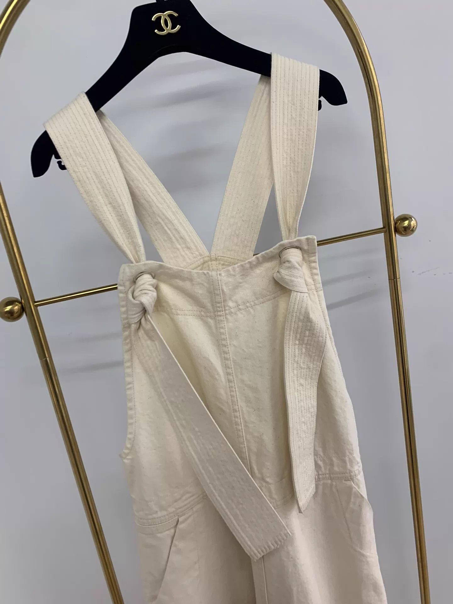 Jil Sander Jil Sander Off-White Overall Dress 34 Mint Size XXS / US 00 / IT 34 - 2 Thumbnail