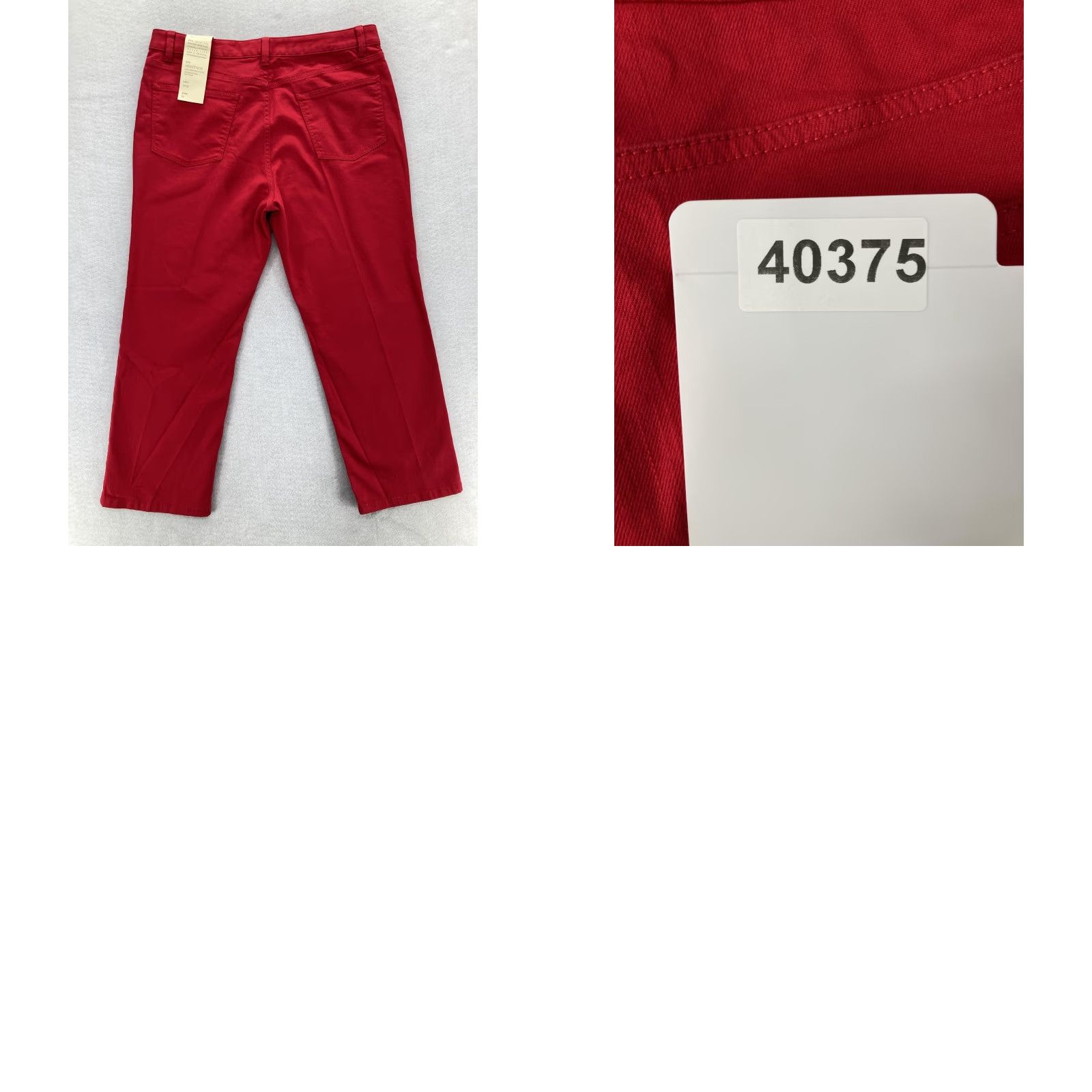 Talbots VINTAGE Talbots Heritage Jeans Womens 16 Straight Leg Crop Red NWT Stretch Denim Preppy 90s/Business Casual Mens? Size 38" / US 16 / IT 52 - 9 Thumbnail