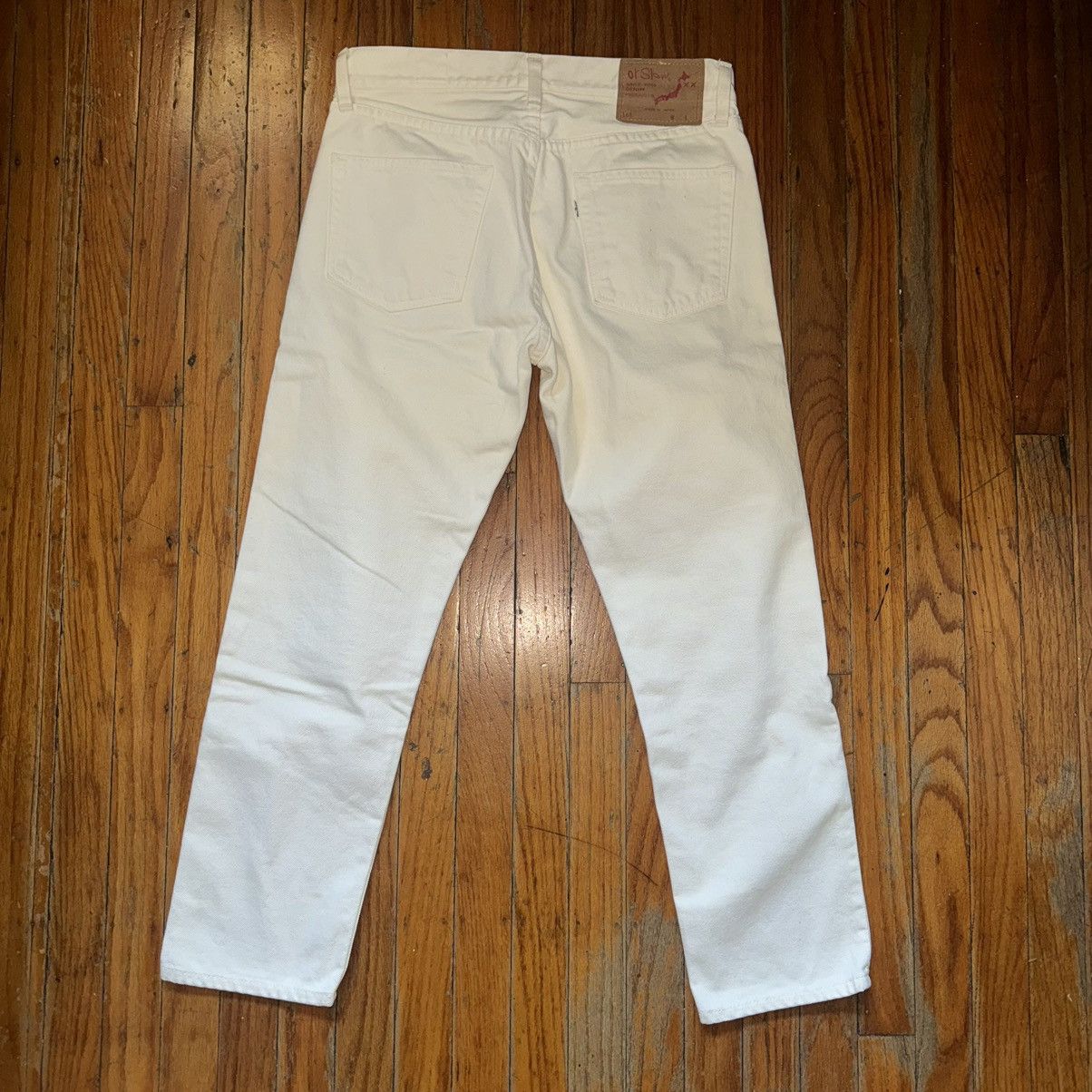 Japanese Brand × Orslow OrSlow White Straight Leg Workwear Pants Painter 29 x 24 Size 29" - 2 Thumbnail