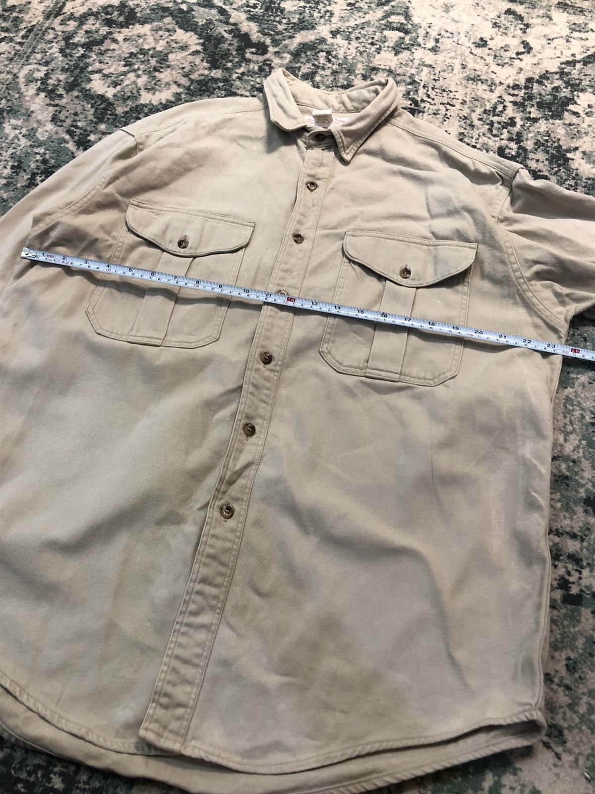 Filson Vintage Filson Heavy Cotton Distressed L/S Shirt Size US L / EU 52-54 / 3 - 15 Thumbnail