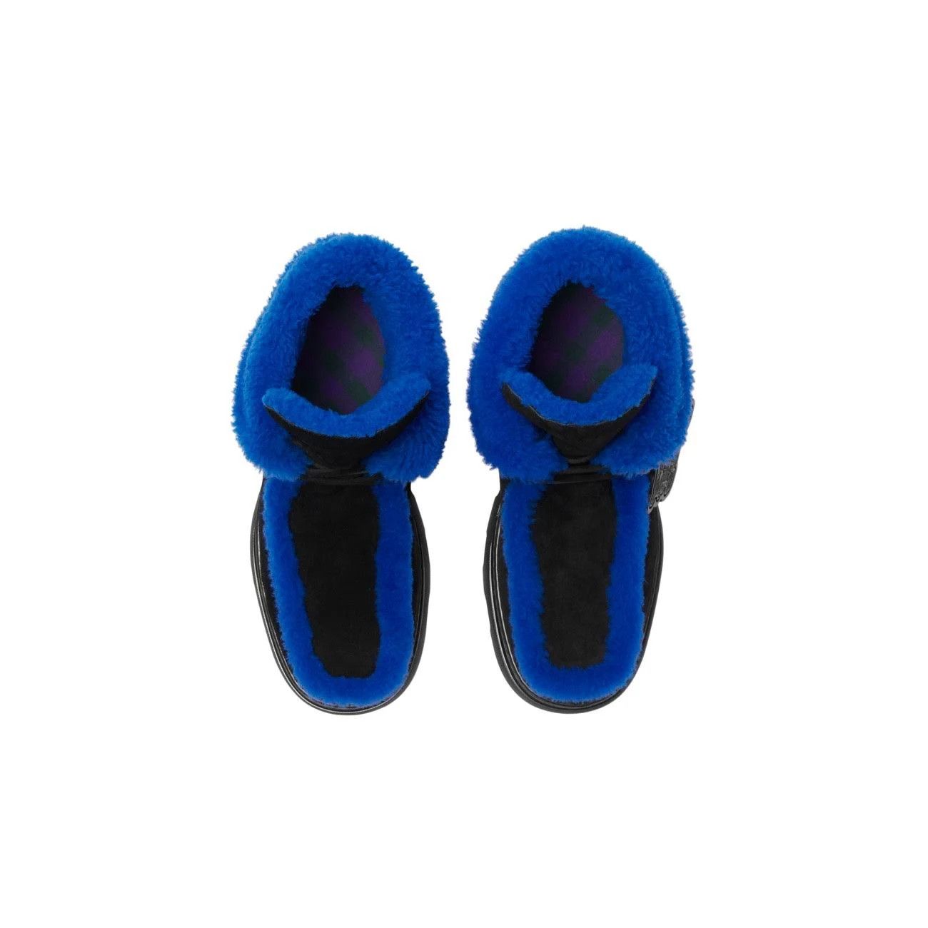 o1w1db10824 Creeper Suede and Shearling Chukka Boots Blue