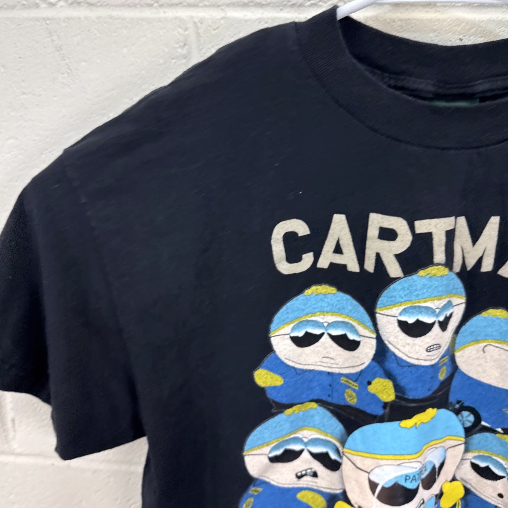 Vintage VINTAGE South Park Cartman Respect My Authority Black T Shirt XL Mens Crew Neck Short Sleeve Cotton Logo 1990s 90s Cartoon Funny Graphic Print T-Shirt Size US XL / EU 56 / 4 - 5 Thumbnail
