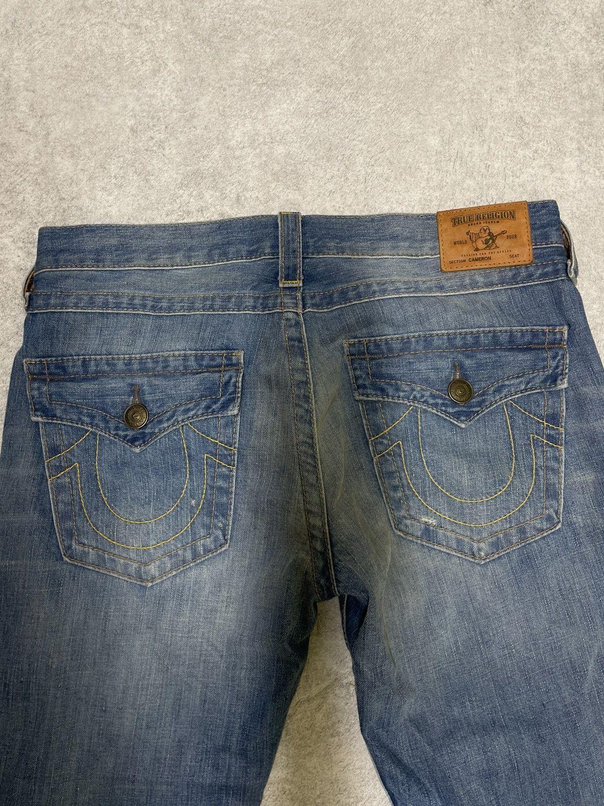True Religion × Vintage Vintage True Religion Straight White Stitching Jeans Y2K Size US 28 / EU 44 - 2 Thumbnail