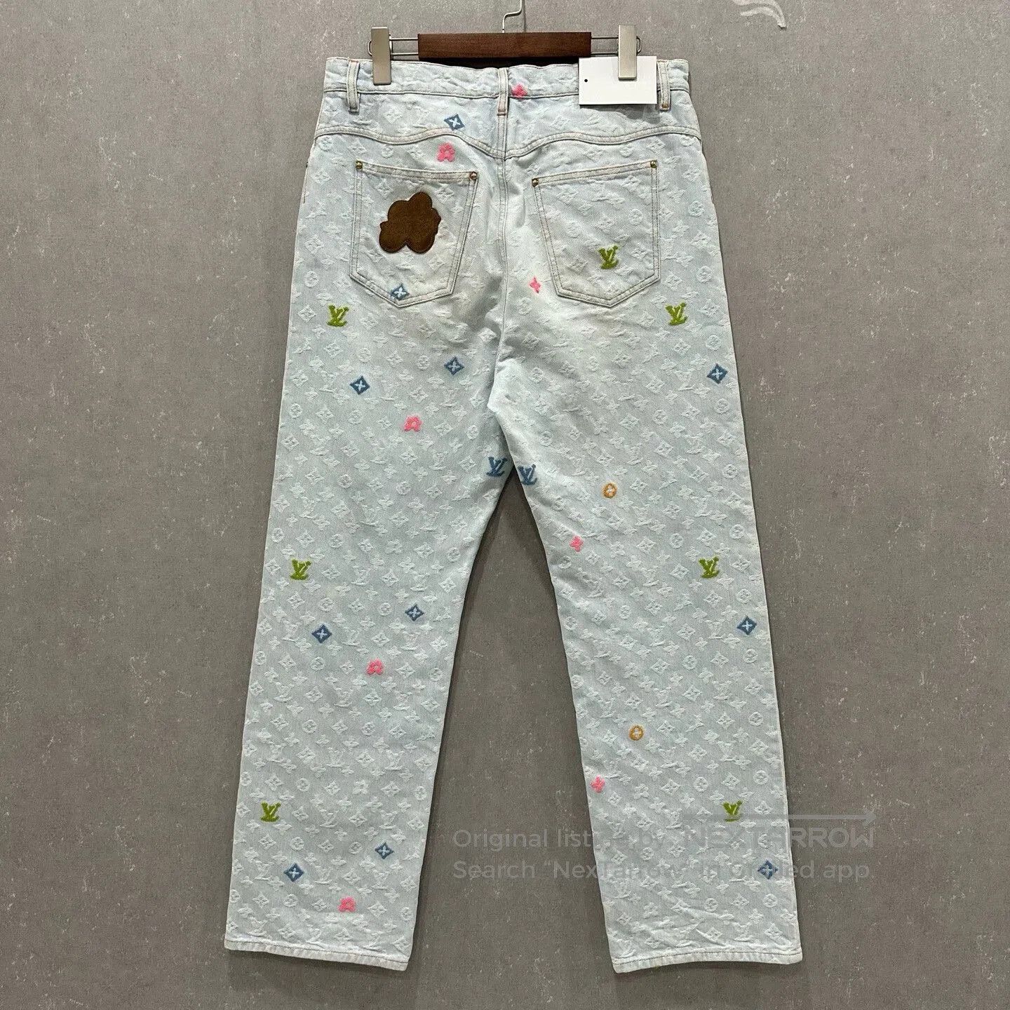Louis Vuitton louis vuitton colorful embroidered logo jeans. Size US 30 / EU 46 - 2 Thumbnail