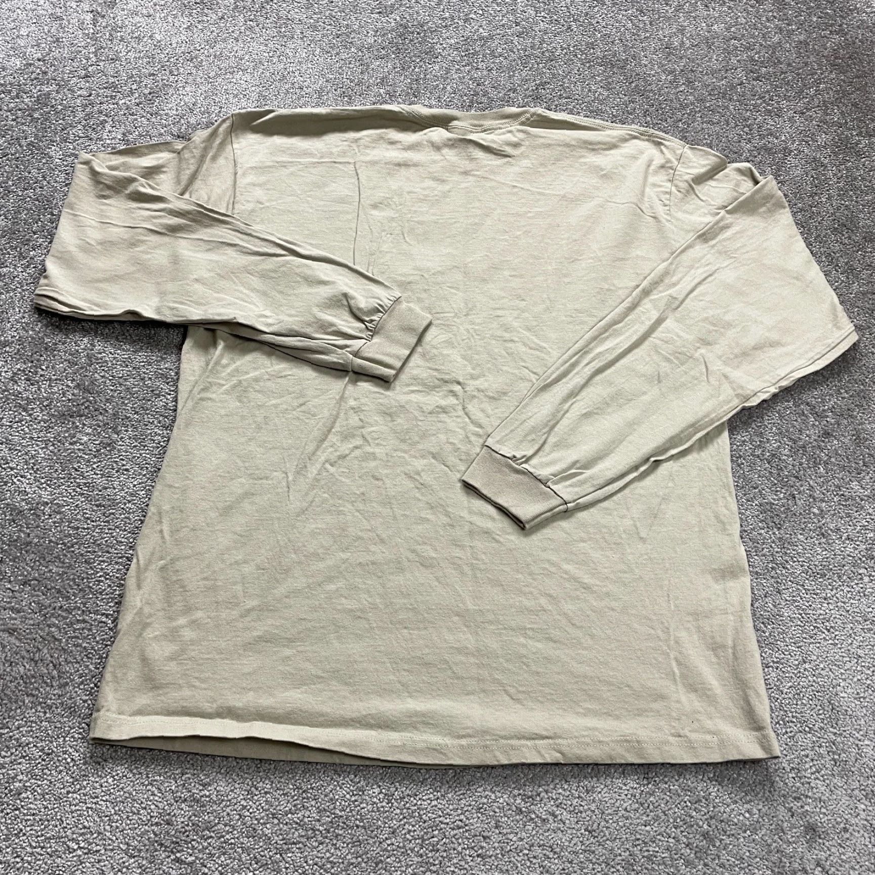 Anvil Anvil Basic Tee T-Shirt Mens XL Brown Cotton Preshrunk Long Sleeve Crew Neck Classic Sports Size XL / US 12-14 / IT 48-50 - 2 Thumbnail