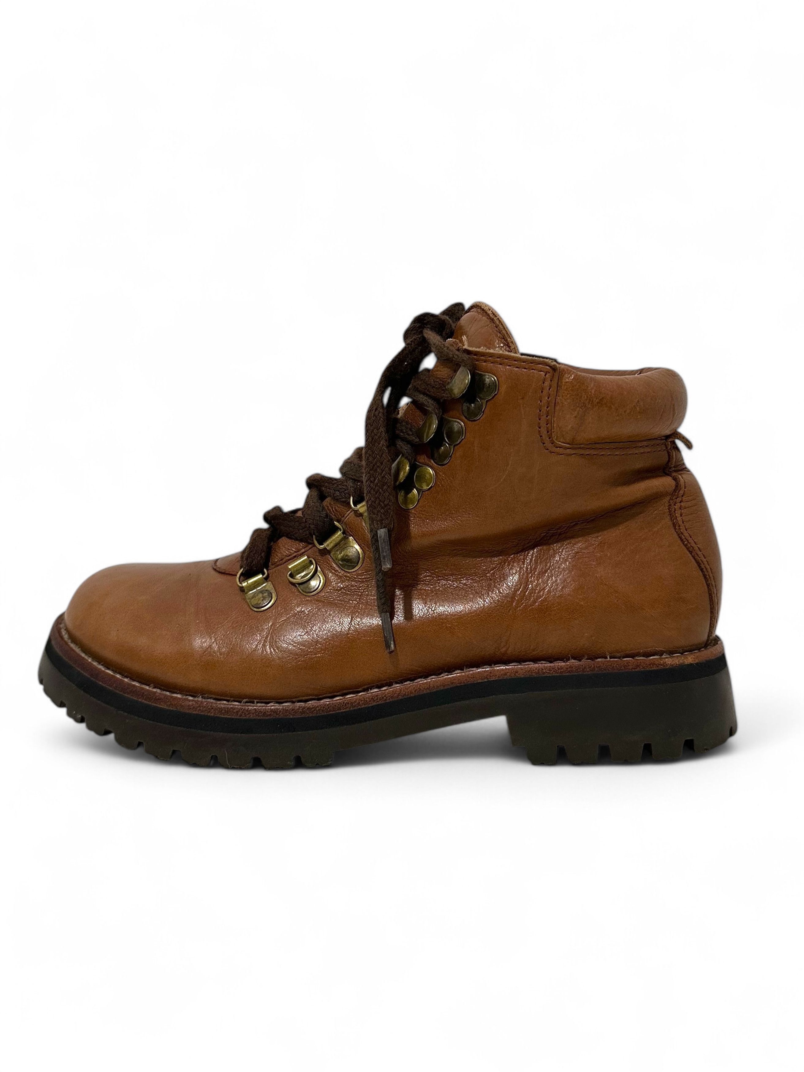 Other Febo de Ruta Brown Leather Hiker Boots Sz 38 Size US 8 / IT 38 - 1 Thumbnail