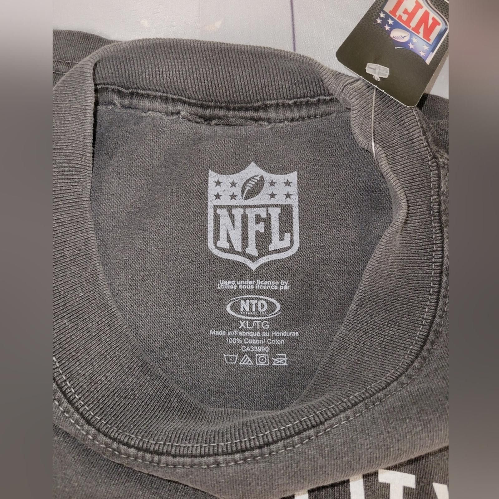 NFL NWT KC Chiefs NFL Heavyweight T-Shirt, Grey Plus Size 2XL Size US XXL / EU 58 / 5 - 3 Thumbnail