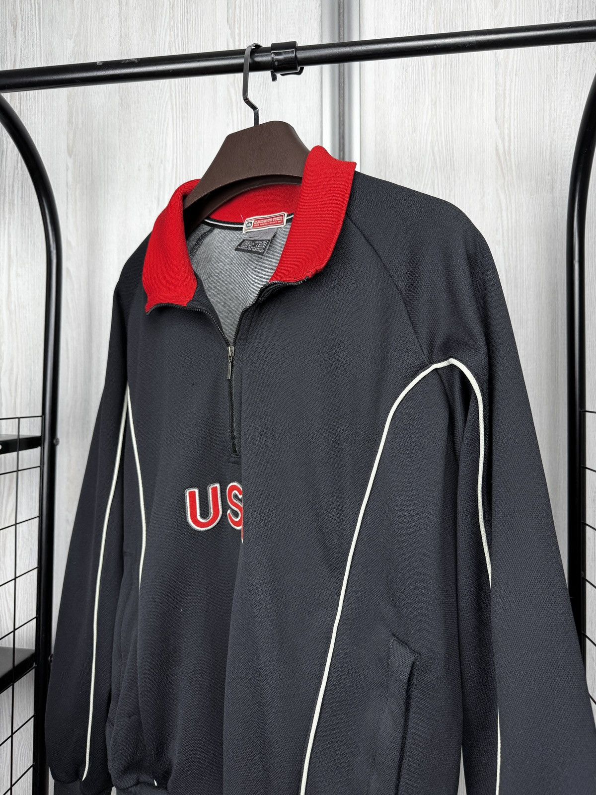 Nike Nike USA vintage y2k black half zip sweatshirt rare size L Size US L / EU 52-54 / 3 - 5 Thumbnail
