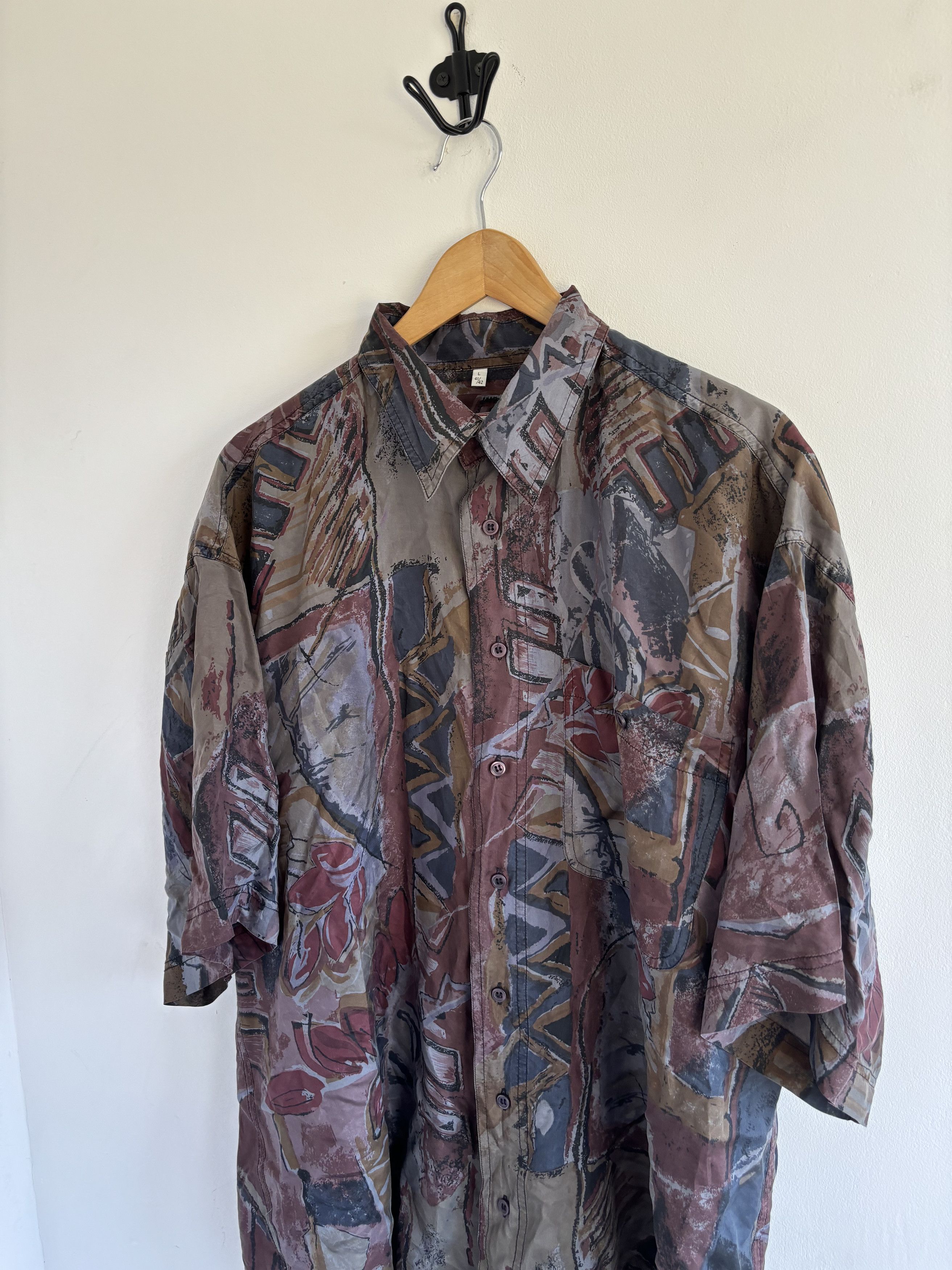 Vintage Silk Arpino Silk Shortsleeeve Shirt