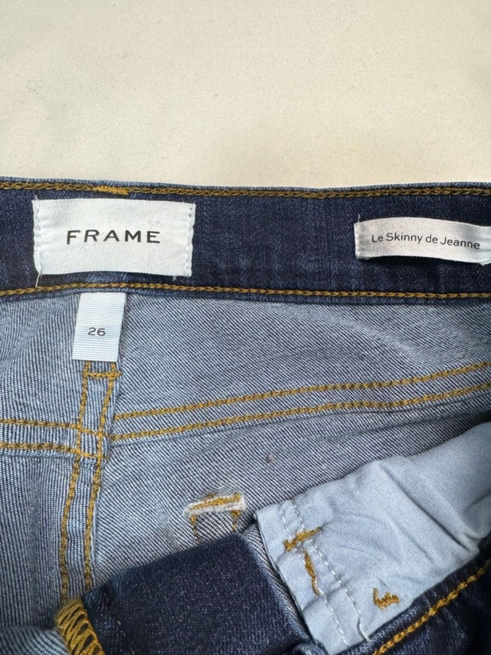 Frame FRAME Denim Le Skinny De Jeanne Jeans In Dublin Size 26 Size 26" / US 2 / IT 38 - 6 Thumbnail