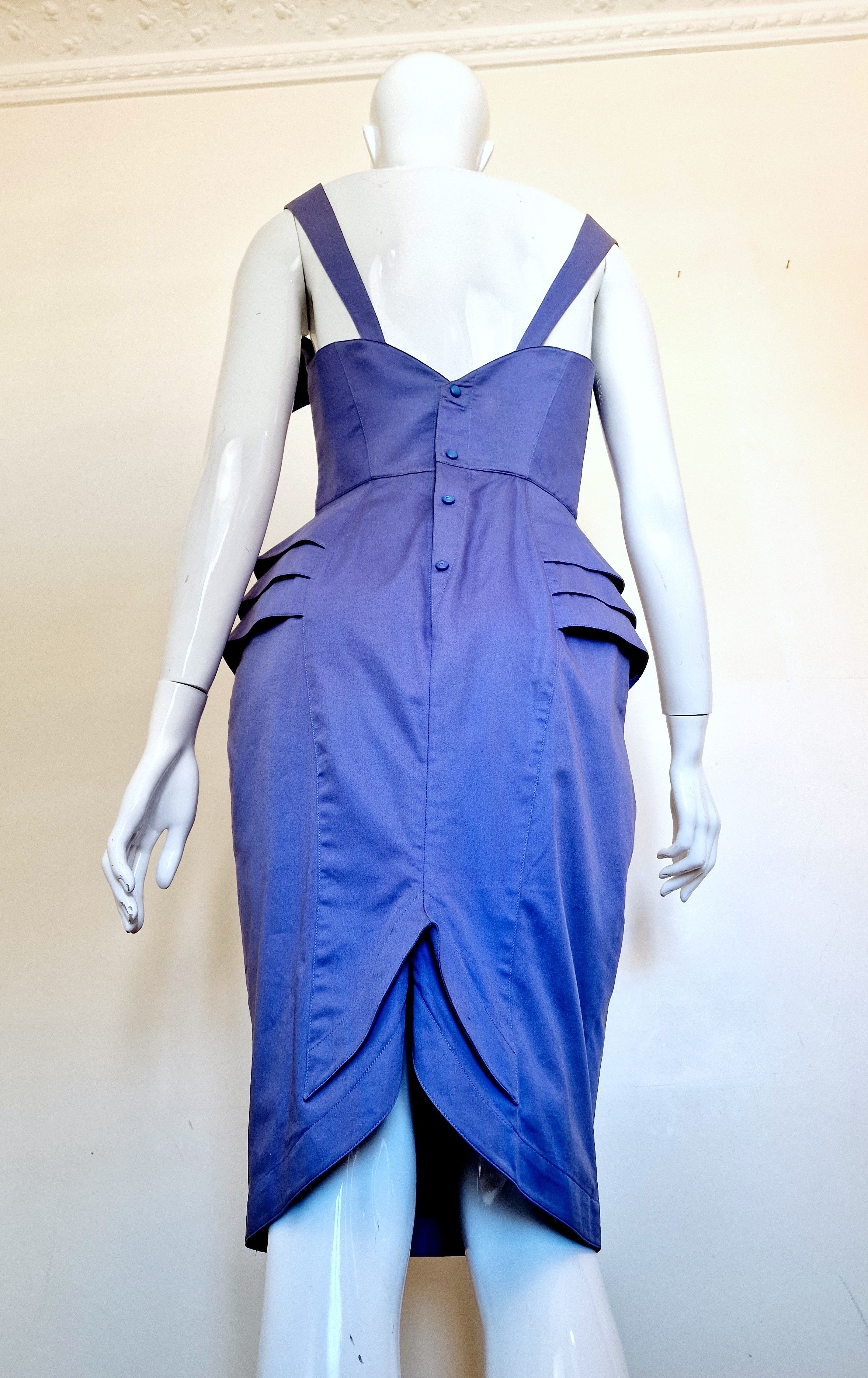 Thierry Mugler Thierry Mugler S/S 1989 Les Atlantes Atlantis Gown Dress Size L / US 10 / IT 46 - 7 Thumbnail