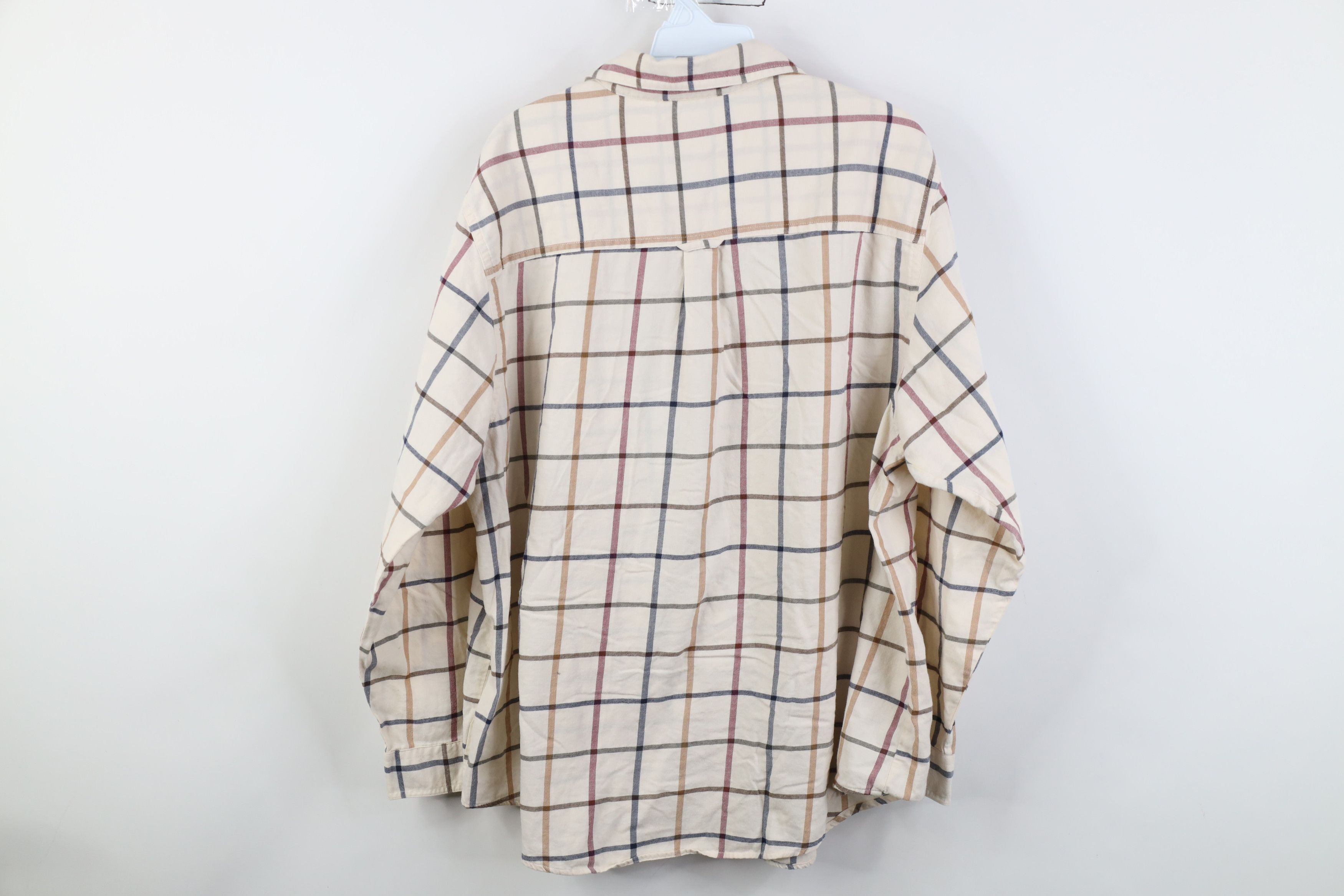 Vintage Vintage 90s Streetwear Flannel Collared Button Shirt Plaid Size XXL / US 16-18 / IT 52-54 - 9 Thumbnail