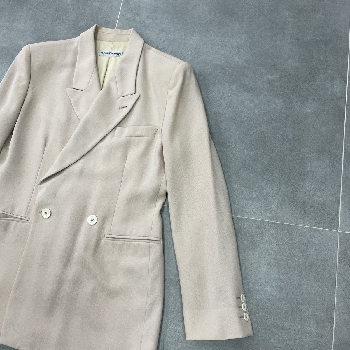 Emporio Armani × Vintage Vintage Emporio Armani Wool Blazer Size 46 Size L / US 10 / IT 46 - 6 Thumbnail