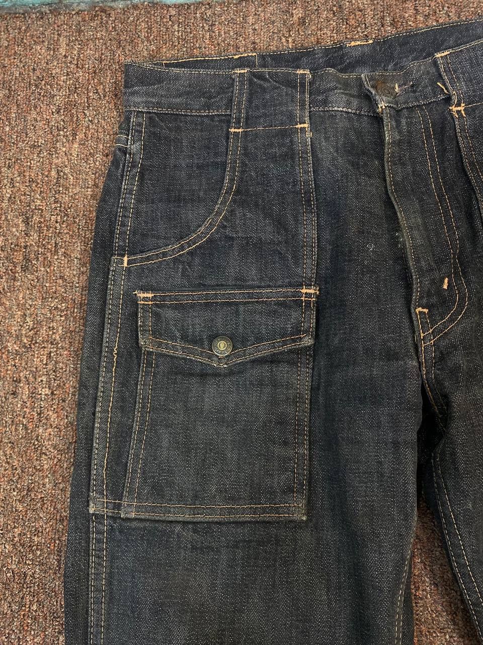 vintage joe mccoy bushpants distressed denim nice design