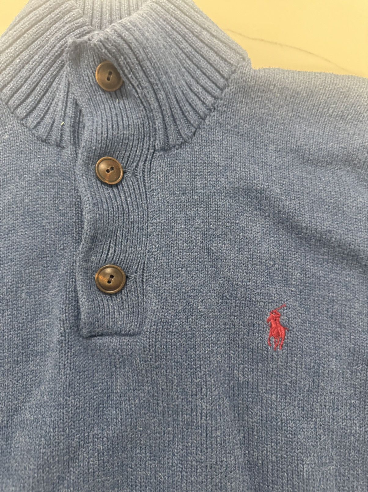 Polo Ralph Lauren 🔥 Polo Ralph Lauren Quarter Button Sweater 🧵🐎 Size US M / EU 48-50 / 2 - 3 Thumbnail