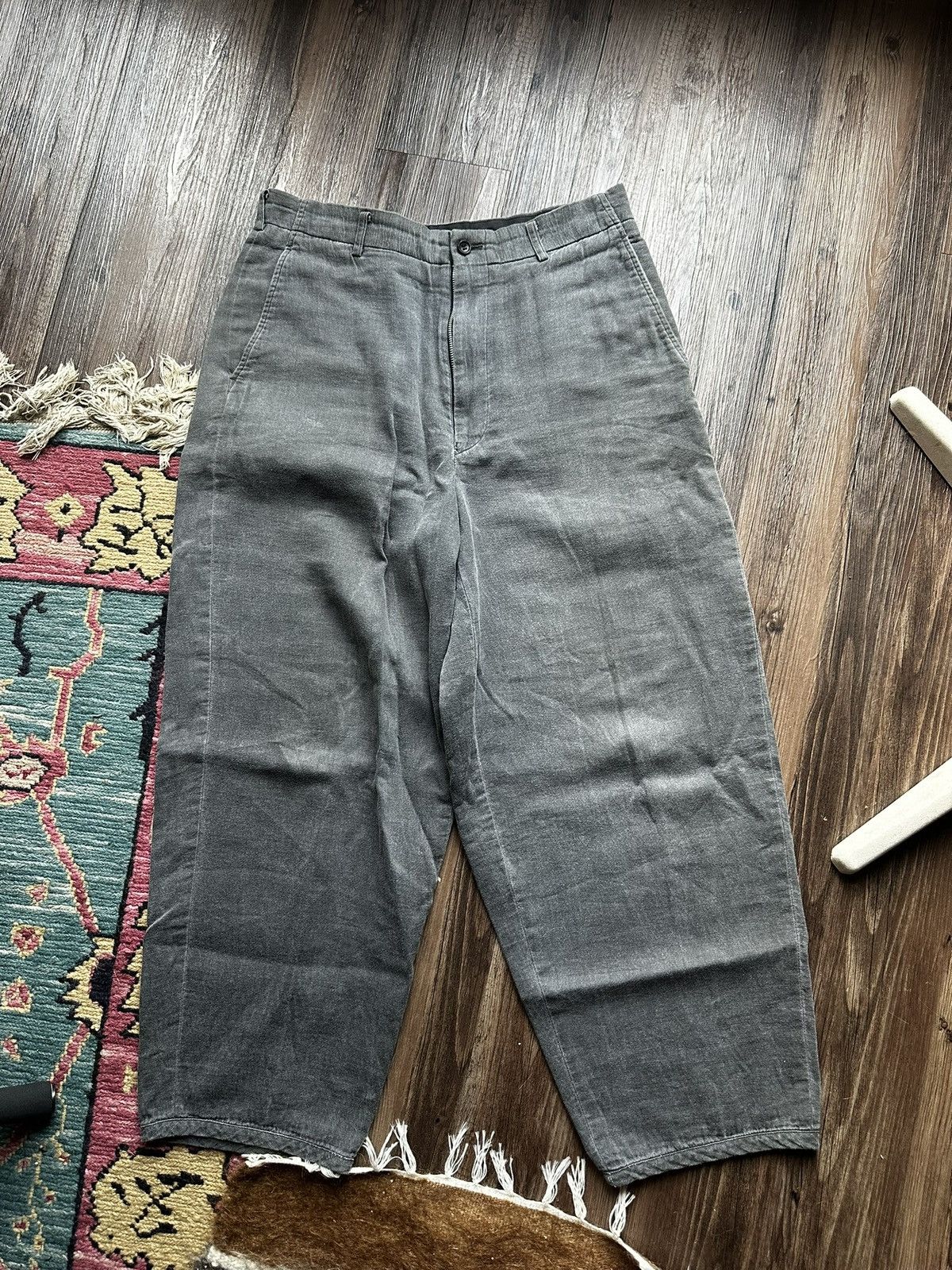 Comme des Garcons Homme Plus Balloon Cut Cotton Pants Size US 31 - 1 Thumbnail