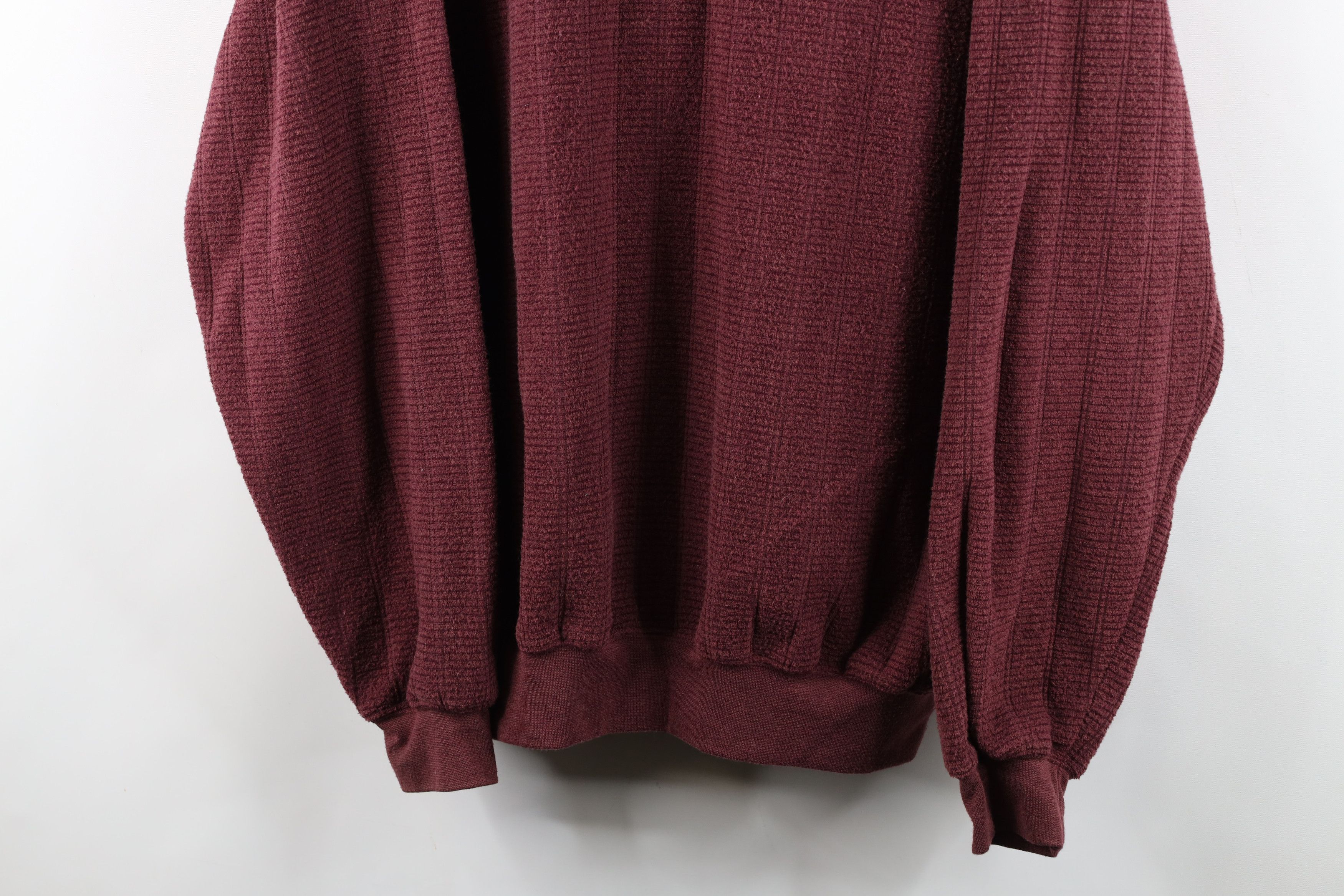 Vintage Vintage 90s Streetwear Fleece Collared Pullover Sweatshirt Size US XL / EU 56 / 4 - 3 Thumbnail