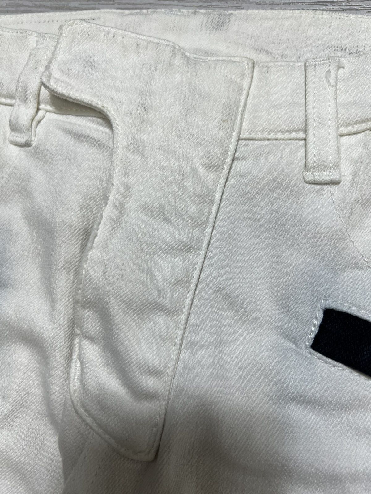 Balmain Balmain - S/S 15’ - White/Black Biker Jeans Size US 29 - 14 Thumbnail