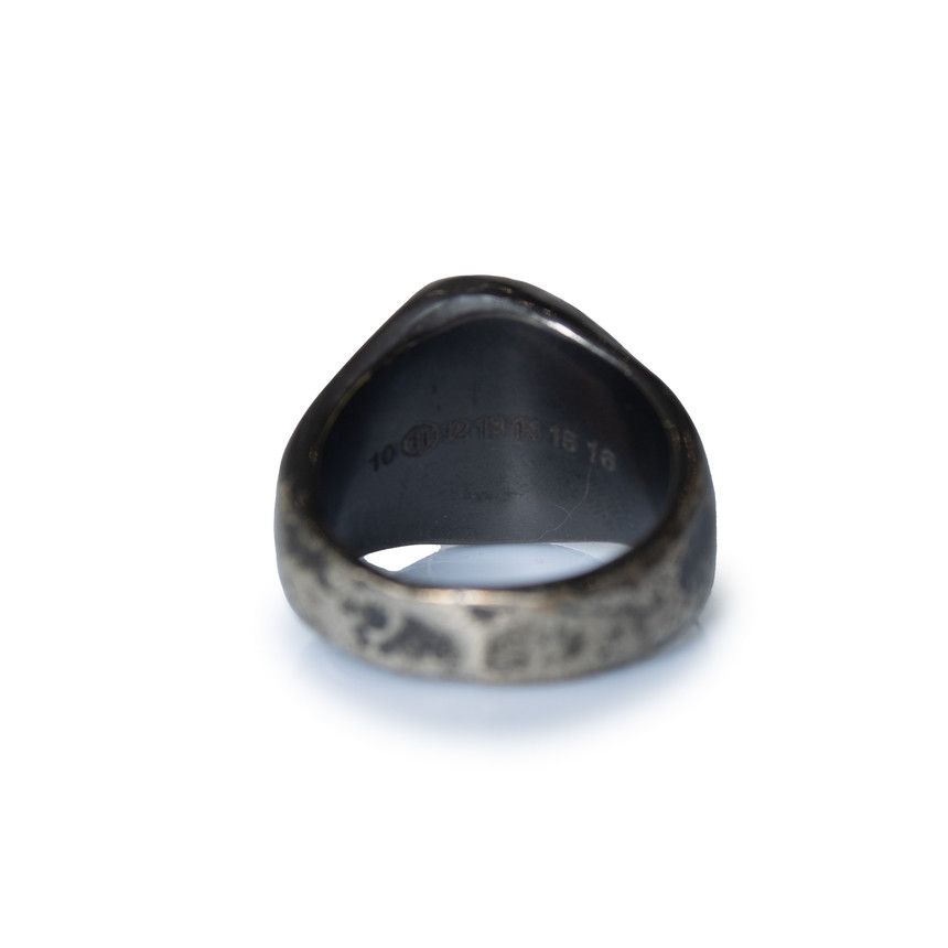 Maison Margiela Maison Margiela, Hematite look ring Size ONE SIZE - 2 Thumbnail