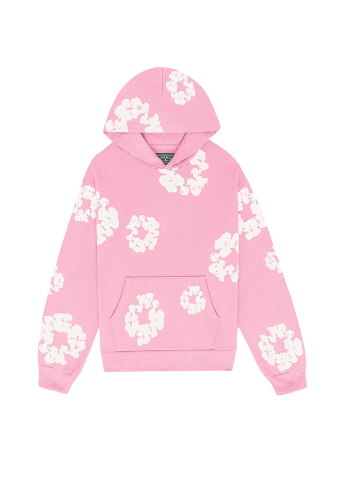 image of Denim Tears Hoodie Pink Cotton Wreath, Men's (Size Small)