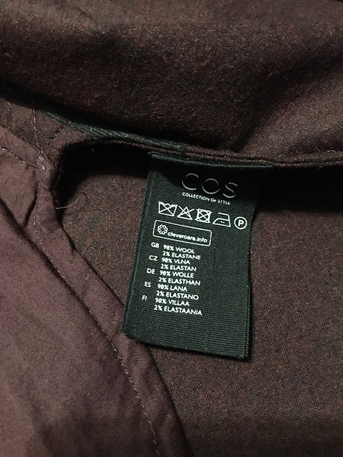 Cos COS Burgundy Wool Dress Women’s Designer Size US 4 Size S / US 4 / IT 40 - 9 Thumbnail
