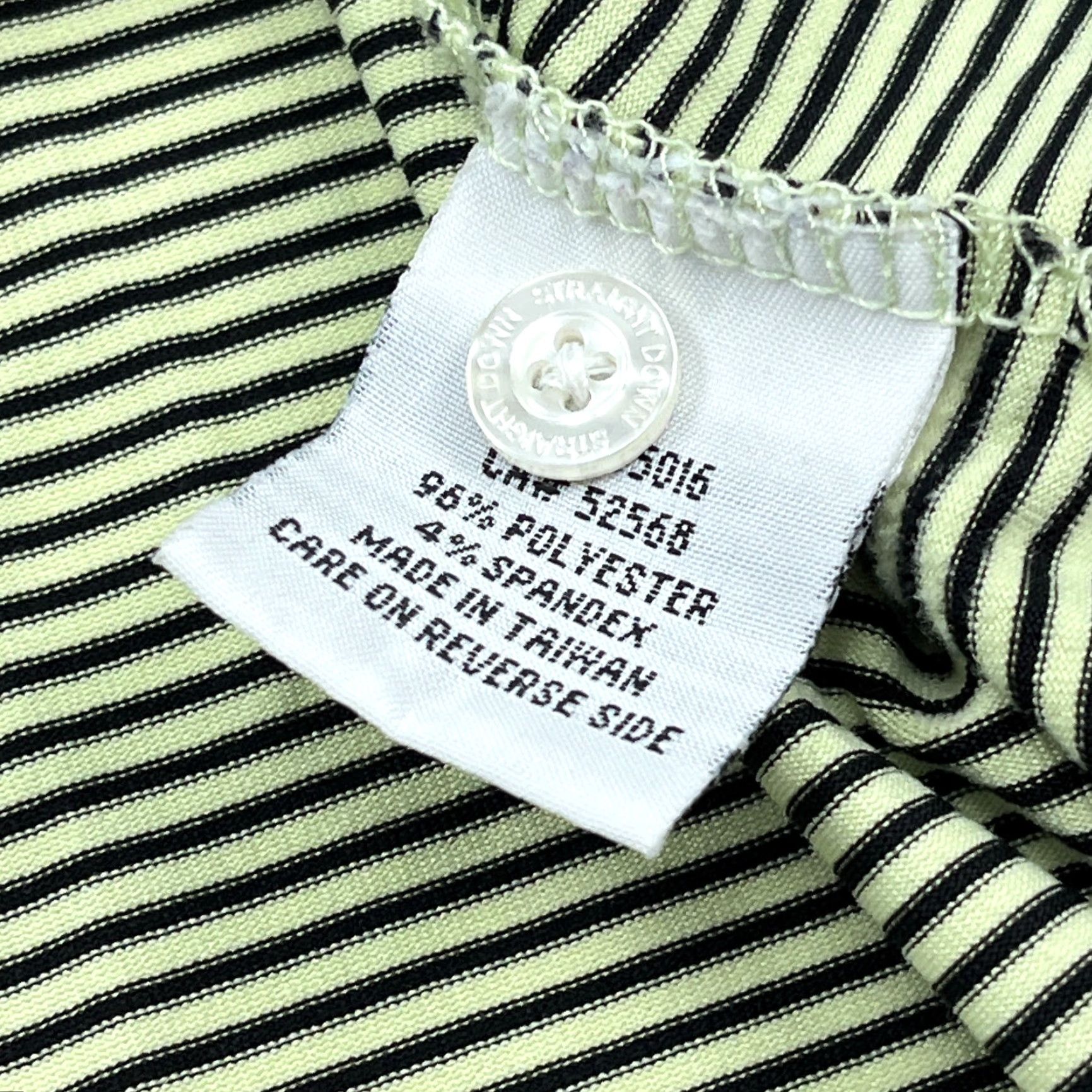 Vintage Straight Down Polo Shirt Men XL Yellow Black Striped Performance Golf Club Adult Size US XL / EU 56 / 4 - 6 Thumbnail