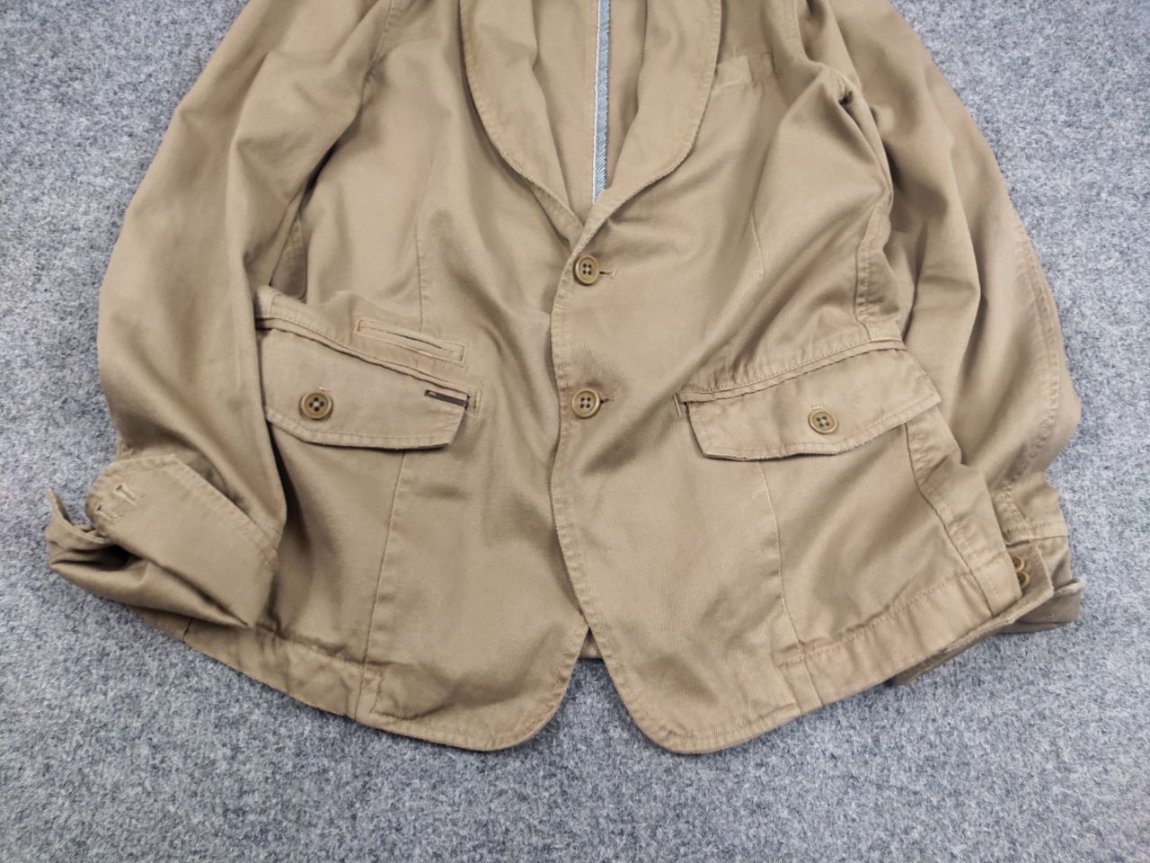 Diesel Vintage 90's Diesel Military Apparel Canvas Blazer Jacket Size US M / EU 48-50 / 2 - 5 Thumbnail
