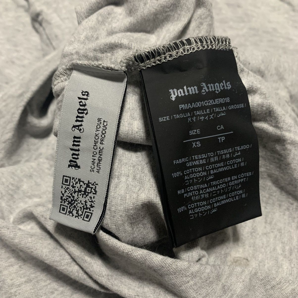 Palm Angels Palm Angels XS Paint Splatter Logo Grey Tee Size US XS / EU 42 / 0 - 6 Thumbnail