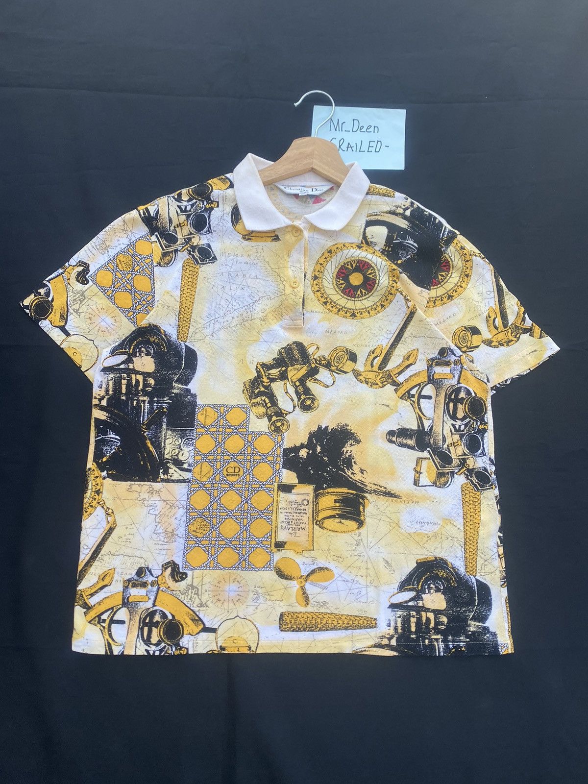 Christian Dior Monsieur Rare Vintage Christian Dior Full Prints Polo Shirt Size US S / EU 44-46 / 1 - 2 Thumbnail