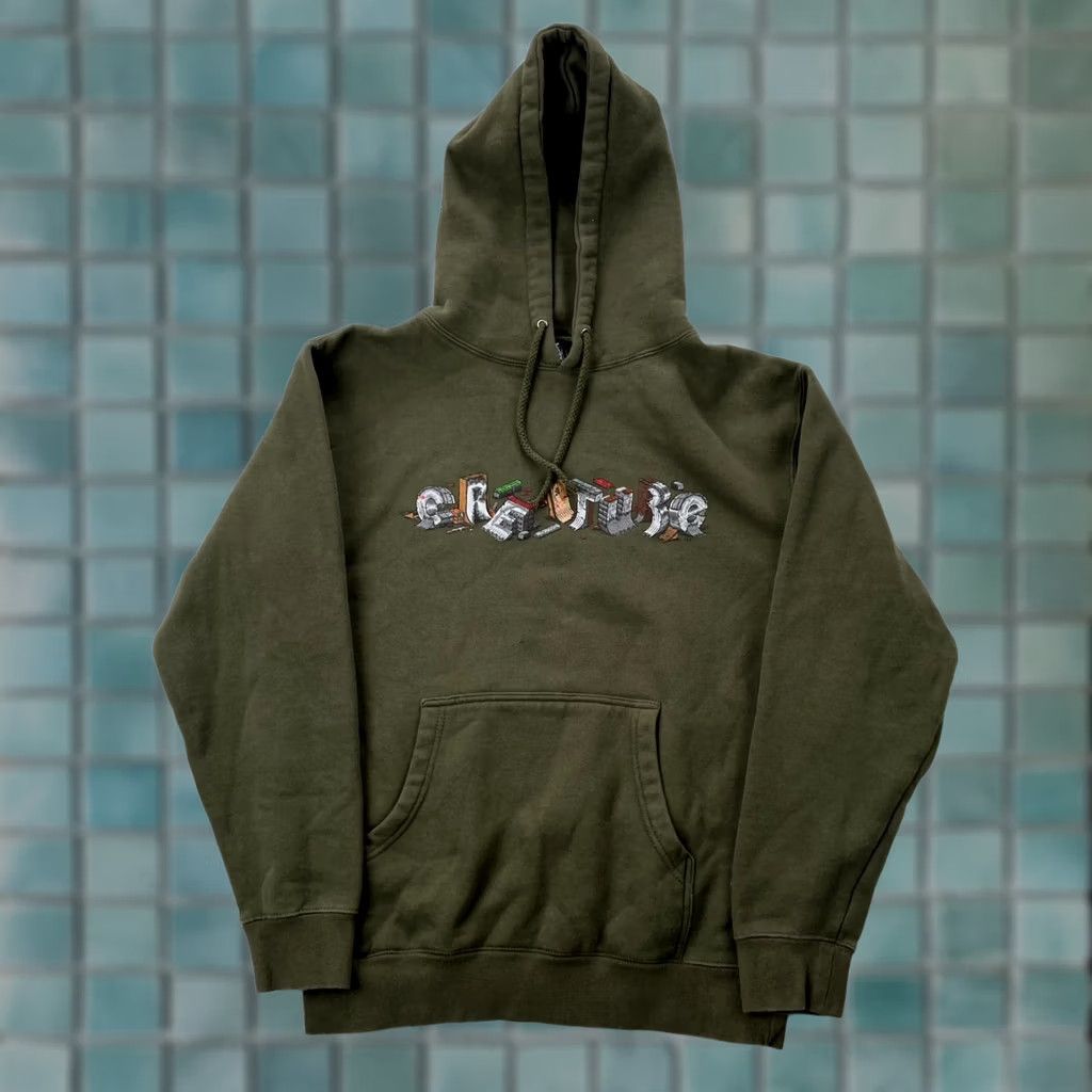 Vintage Santa Cruz Hoodie Mens Small Green Creature Skateboarding y2K Grunge Streetware Size US S / EU 44-46 / 1 - 1 Thumbnail