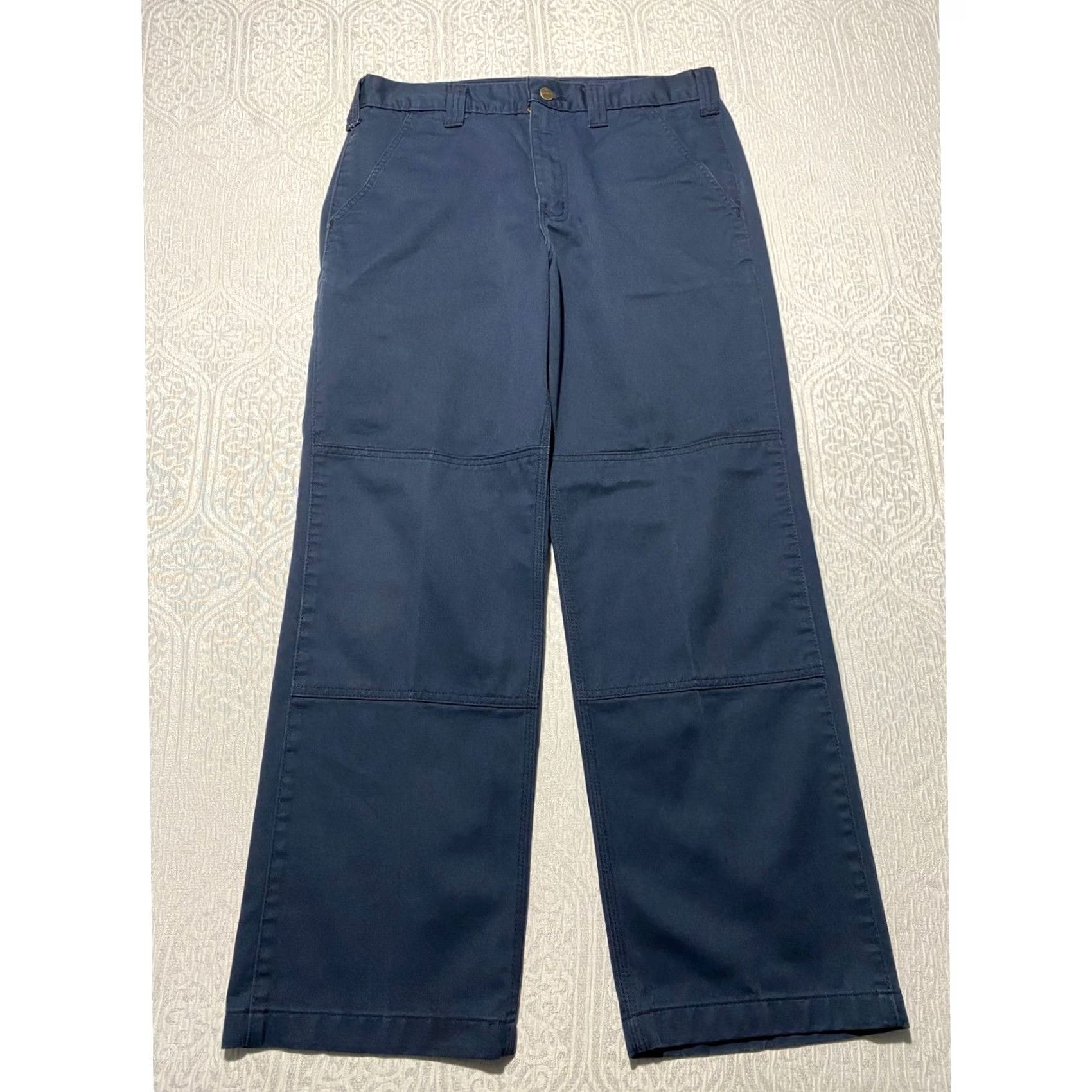 Carhartt Carhartt Work Pants Navy Blue Relaxed Fit Carpenter 32x29 Size US 32 / EU 48 - 3 Thumbnail