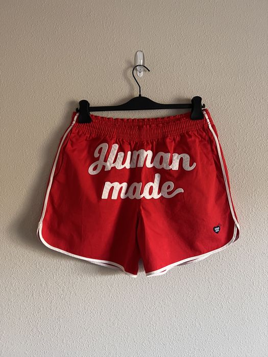 Human Made Human Made Cotton Game Shorts in Red | Grailed